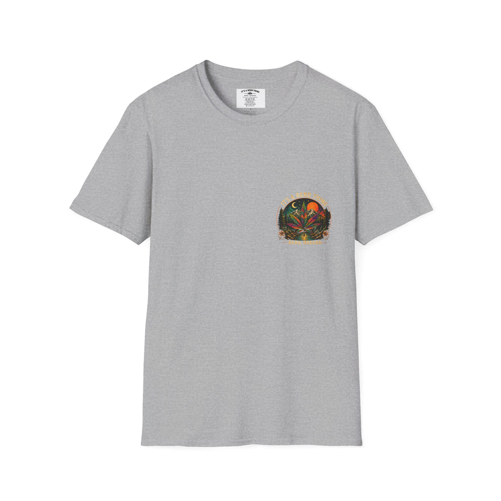 Vintage Sunset Cannabis Pocket T-Shirt
