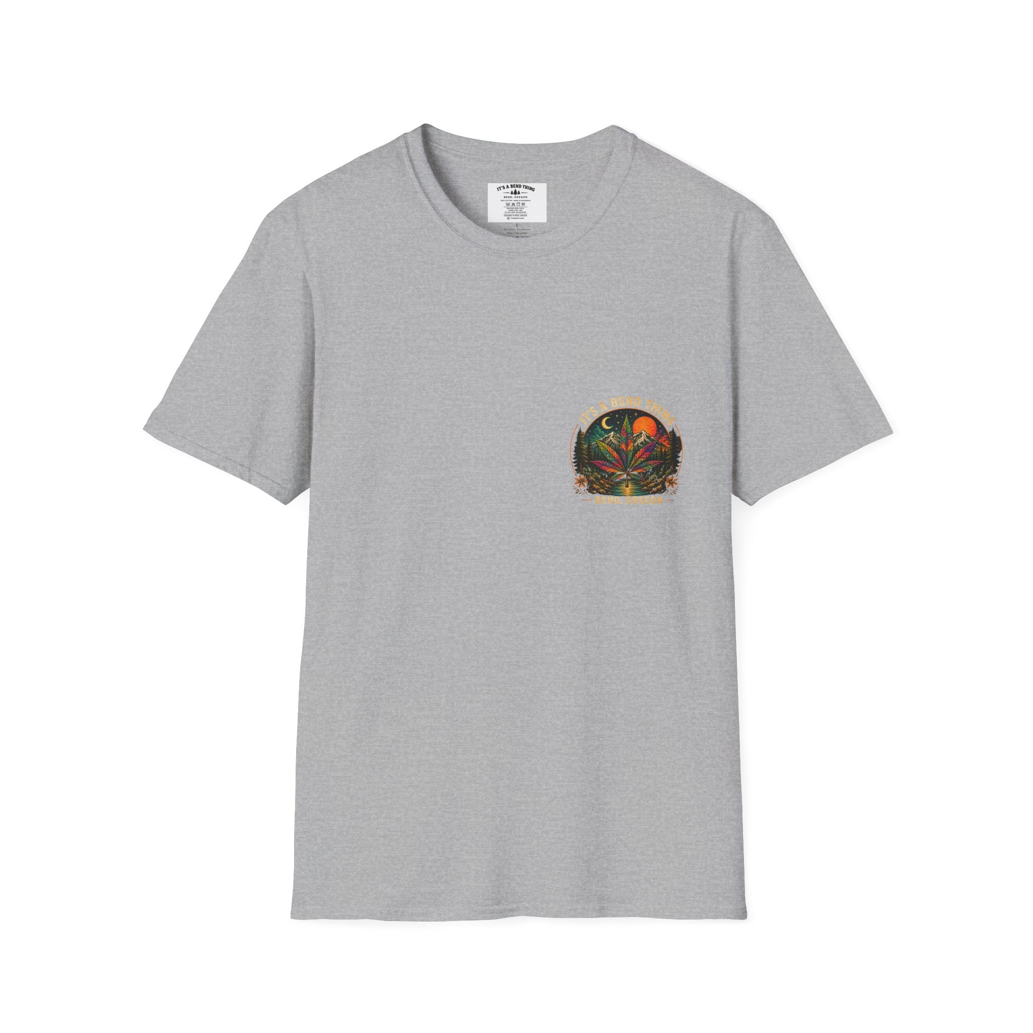 Vintage Sunset Cannabis Pocket T-Shirt