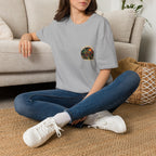 Vintage Sunset Cannabis Pocket T-Shirt