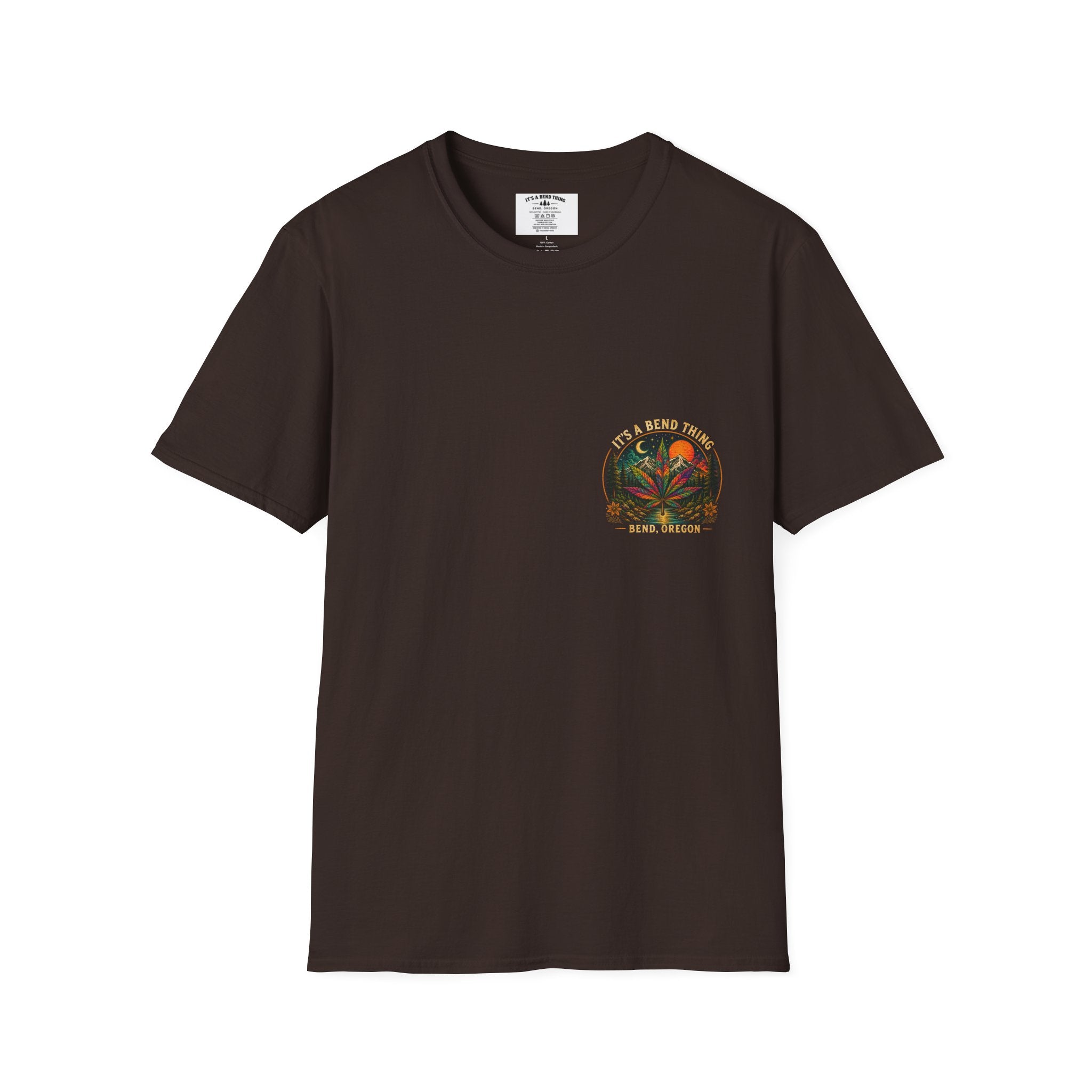 Vintage Sunset Cannabis Pocket T-Shirt