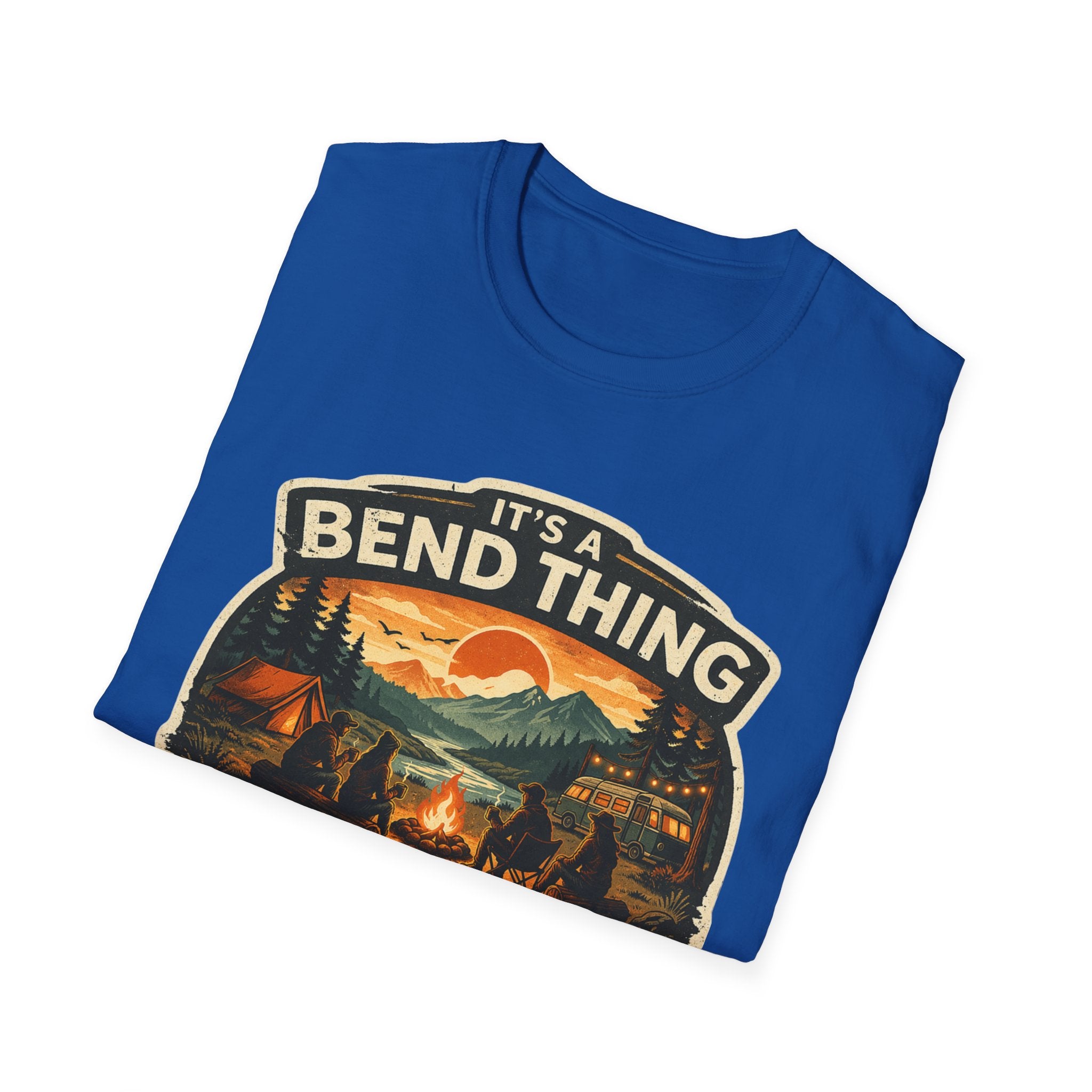 Oregon Camping T-Shirt — "It’s a Bend Thing, Good Vibes Only" Vintage Outdoors Tee