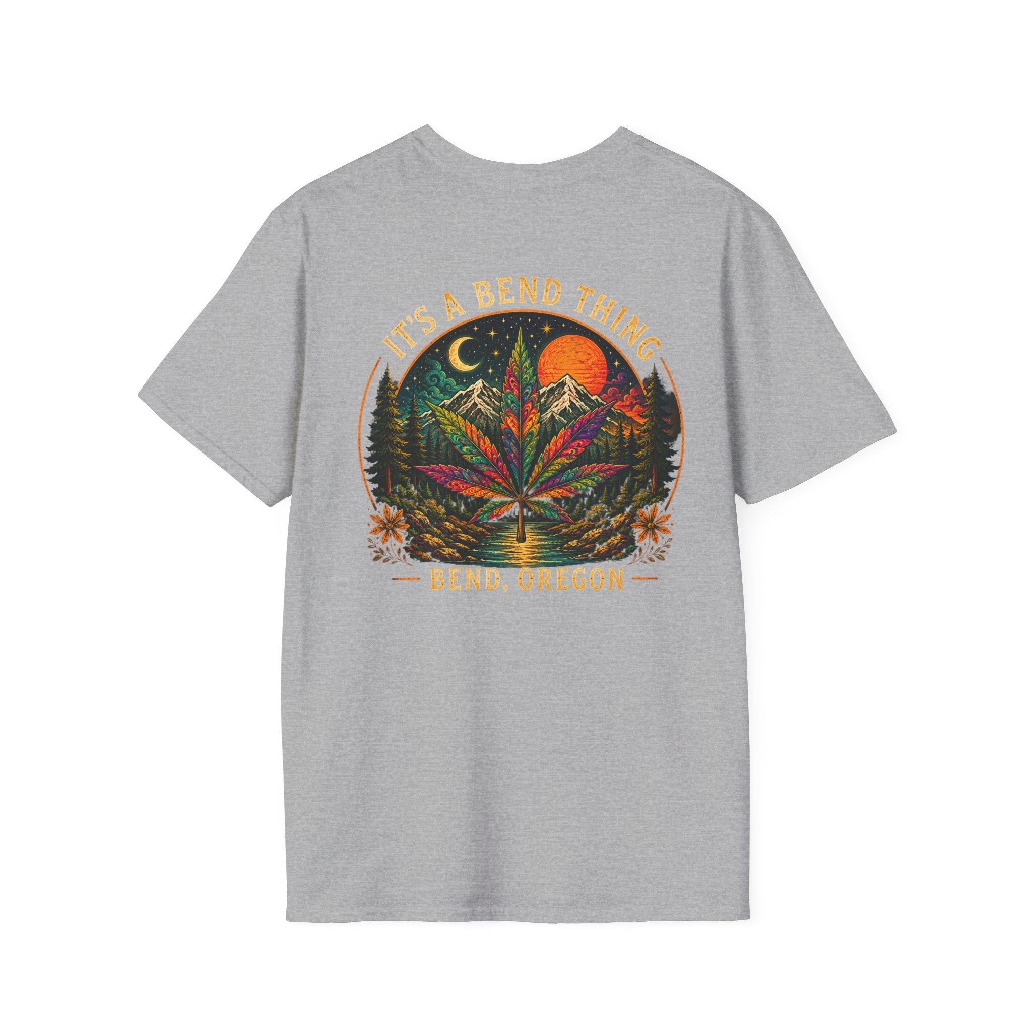 Vintage Sunset Cannabis Pocket T-Shirt