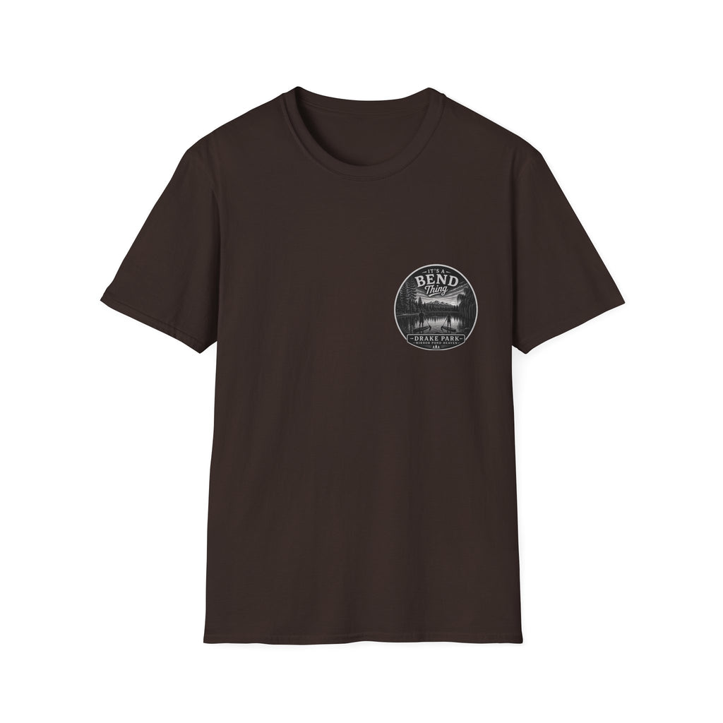 Bend, Oregon Drake Park T-Shirt — "It's a Bend Thing" Scenic Lake Tee