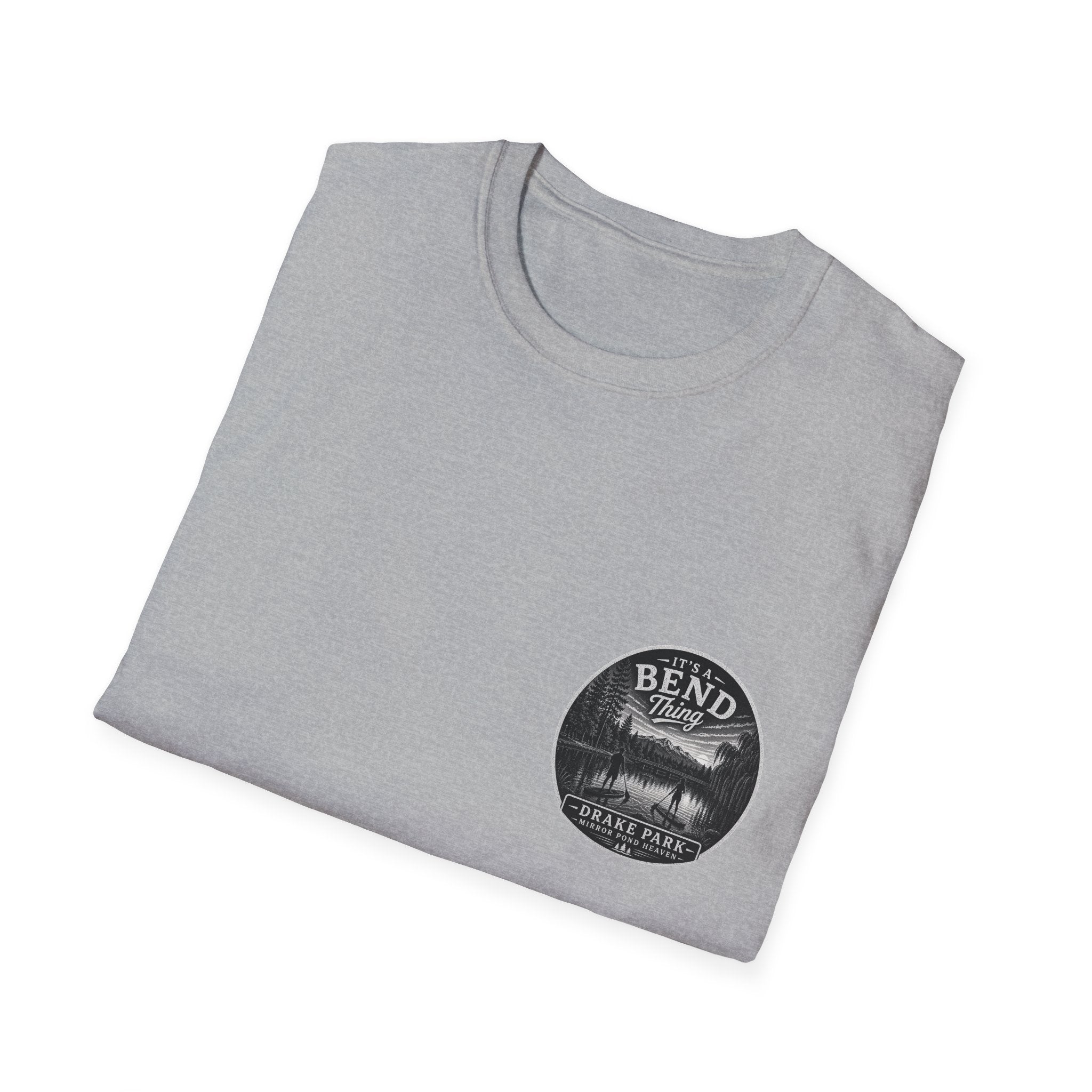 Bend, Oregon Drake Park T-Shirt — "It's a Bend Thing" Scenic Lake Tee