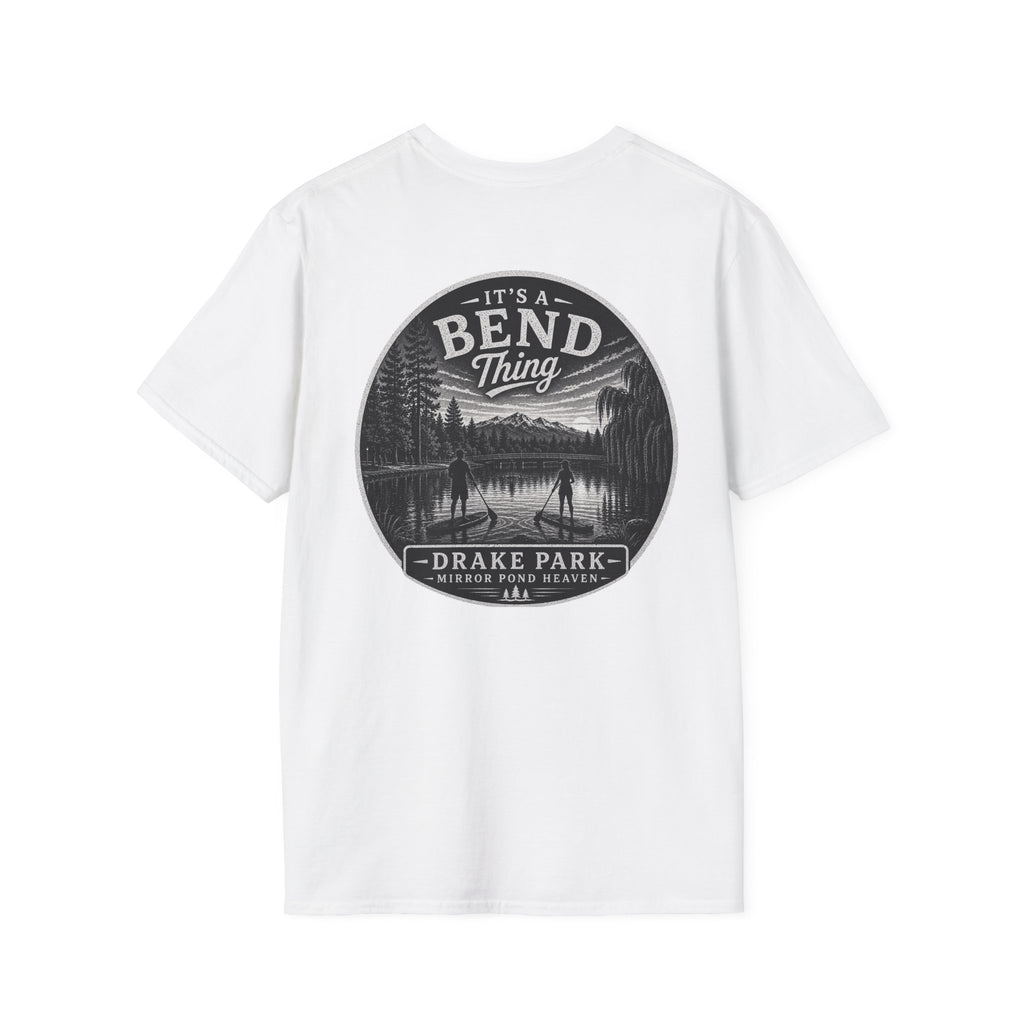 Bend, Oregon Drake Park T-Shirt — "It's a Bend Thing" Scenic Lake Tee