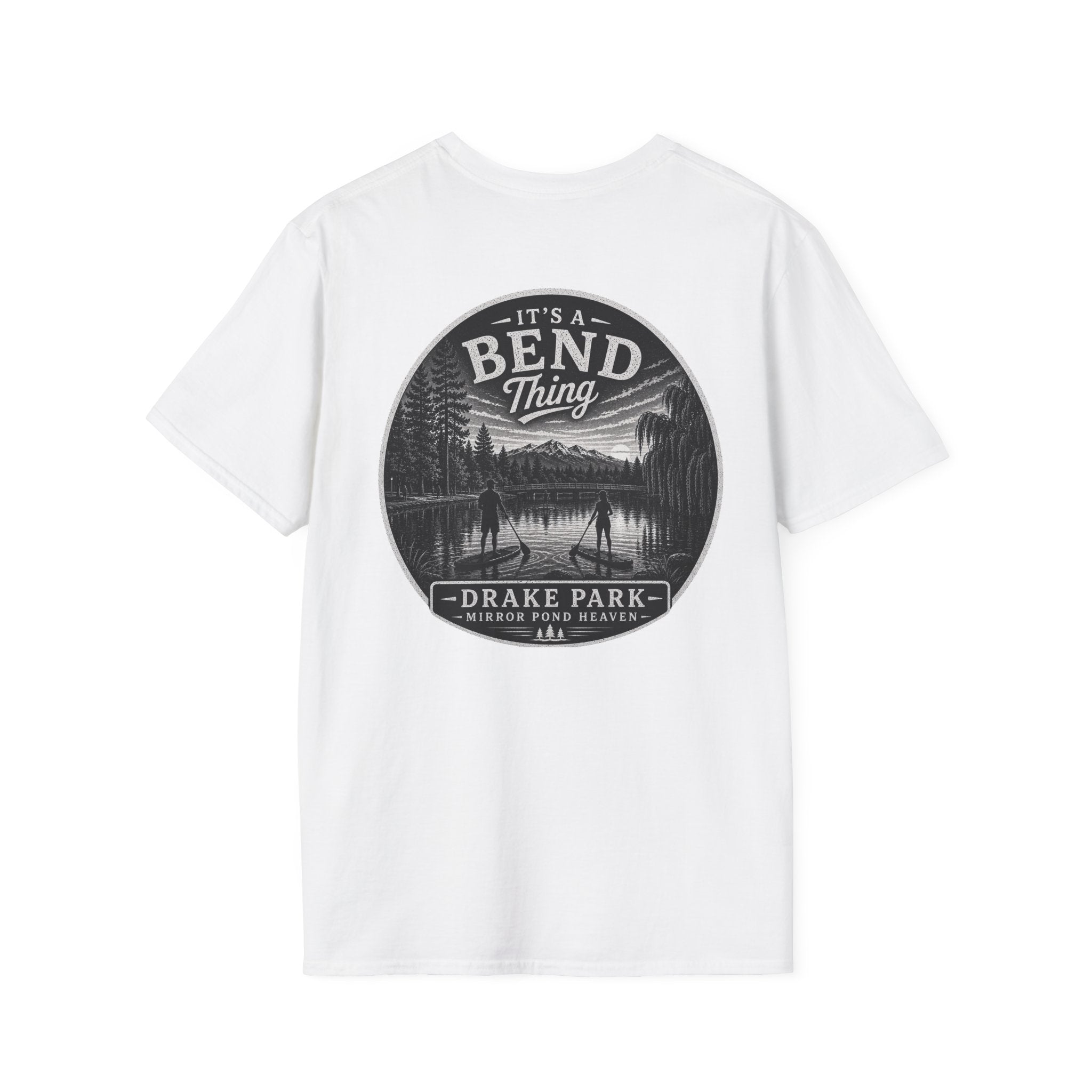Bend, Oregon Drake Park T-Shirt — "It's a Bend Thing" Scenic Lake Tee