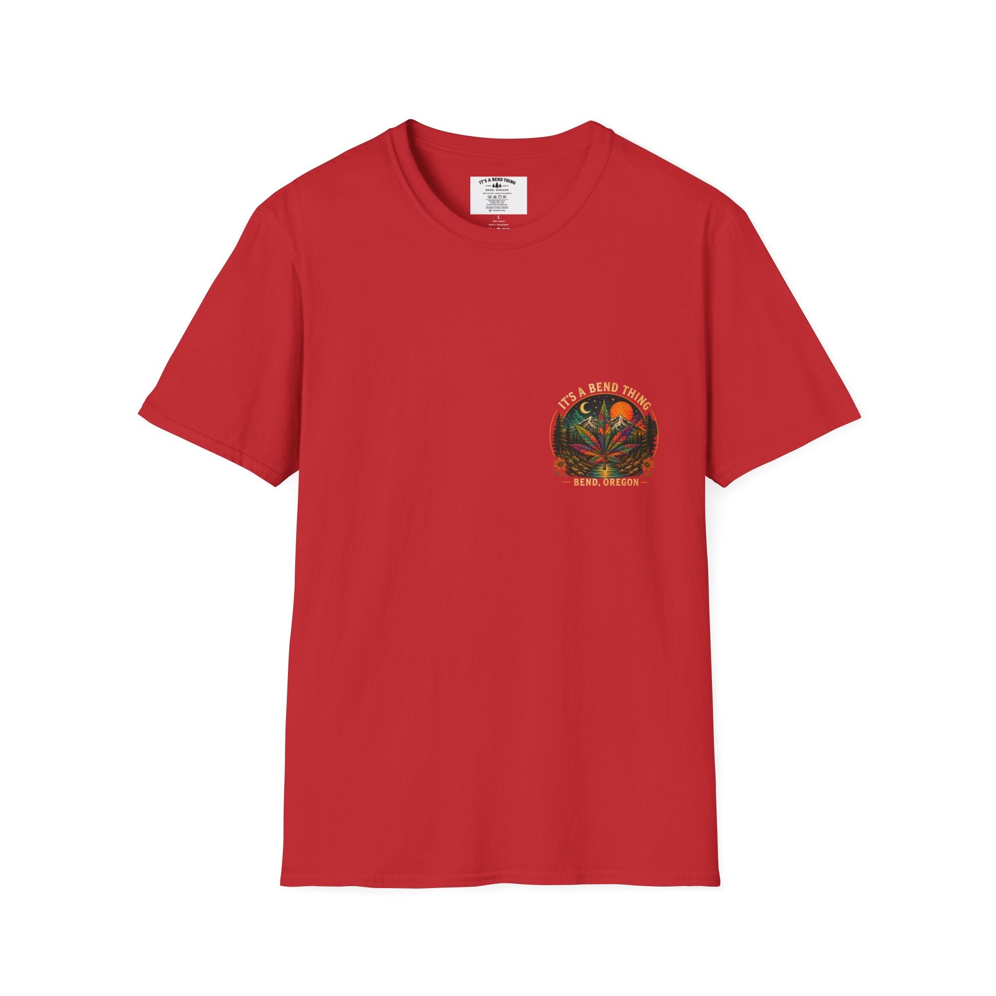 Vintage Sunset Cannabis Pocket T-Shirt