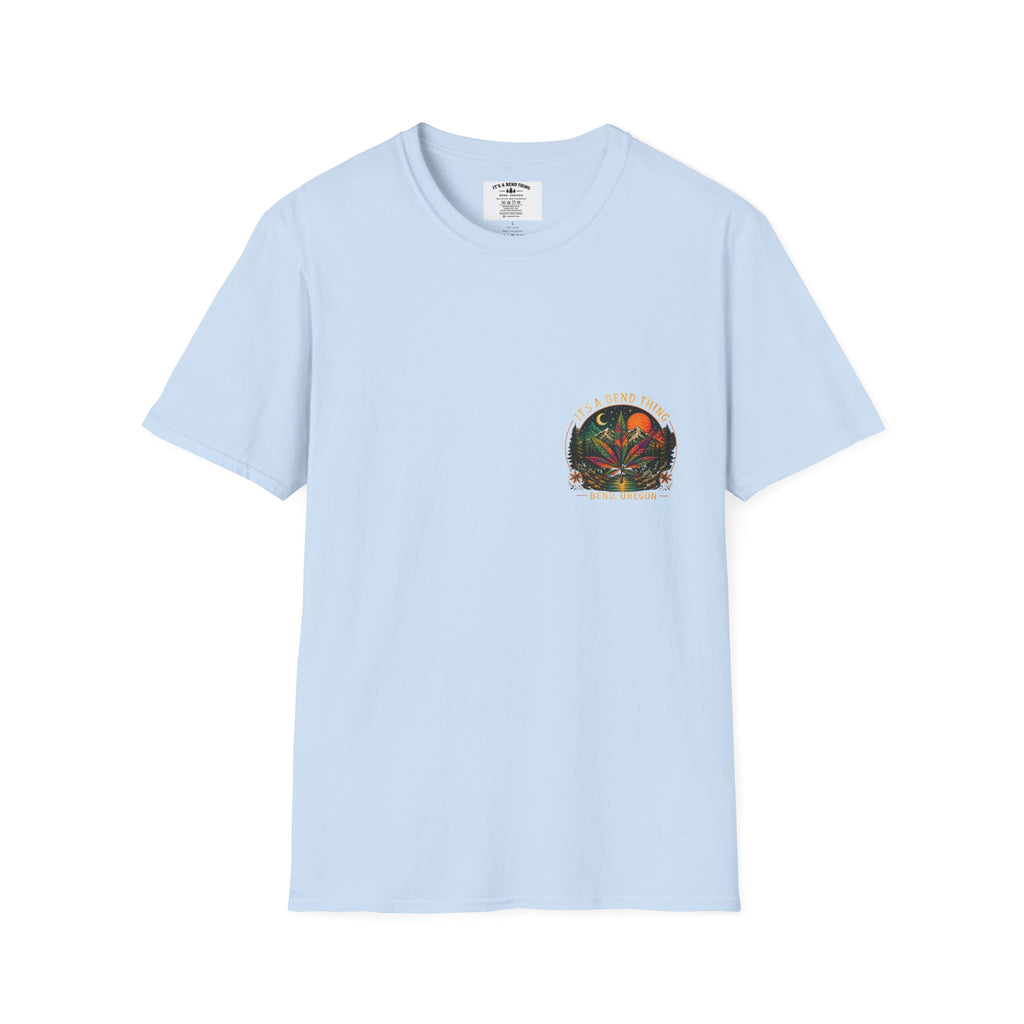 Vintage Sunset Cannabis Pocket T-Shirt