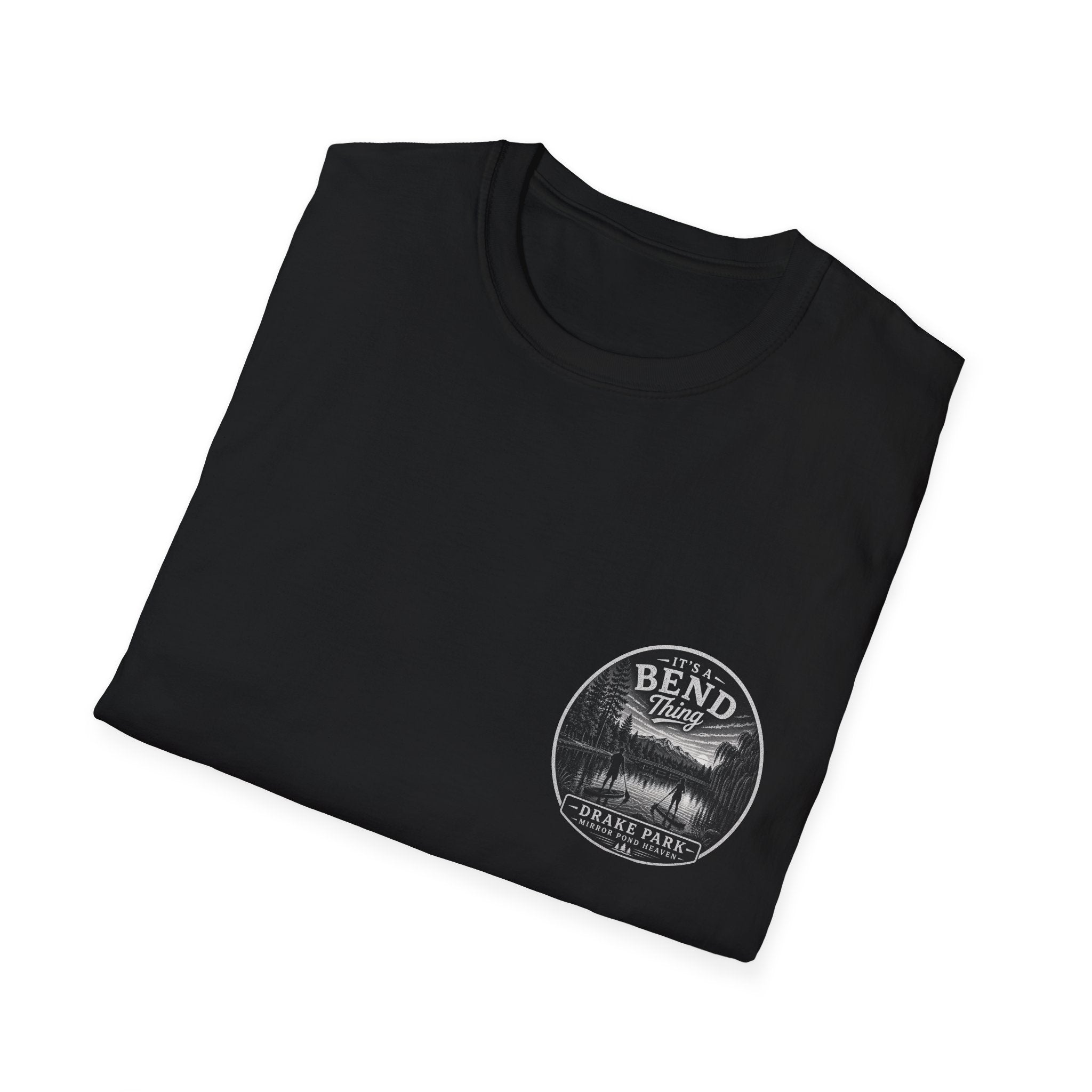 Bend, Oregon Drake Park T-Shirt — "It's a Bend Thing" Scenic Lake Tee