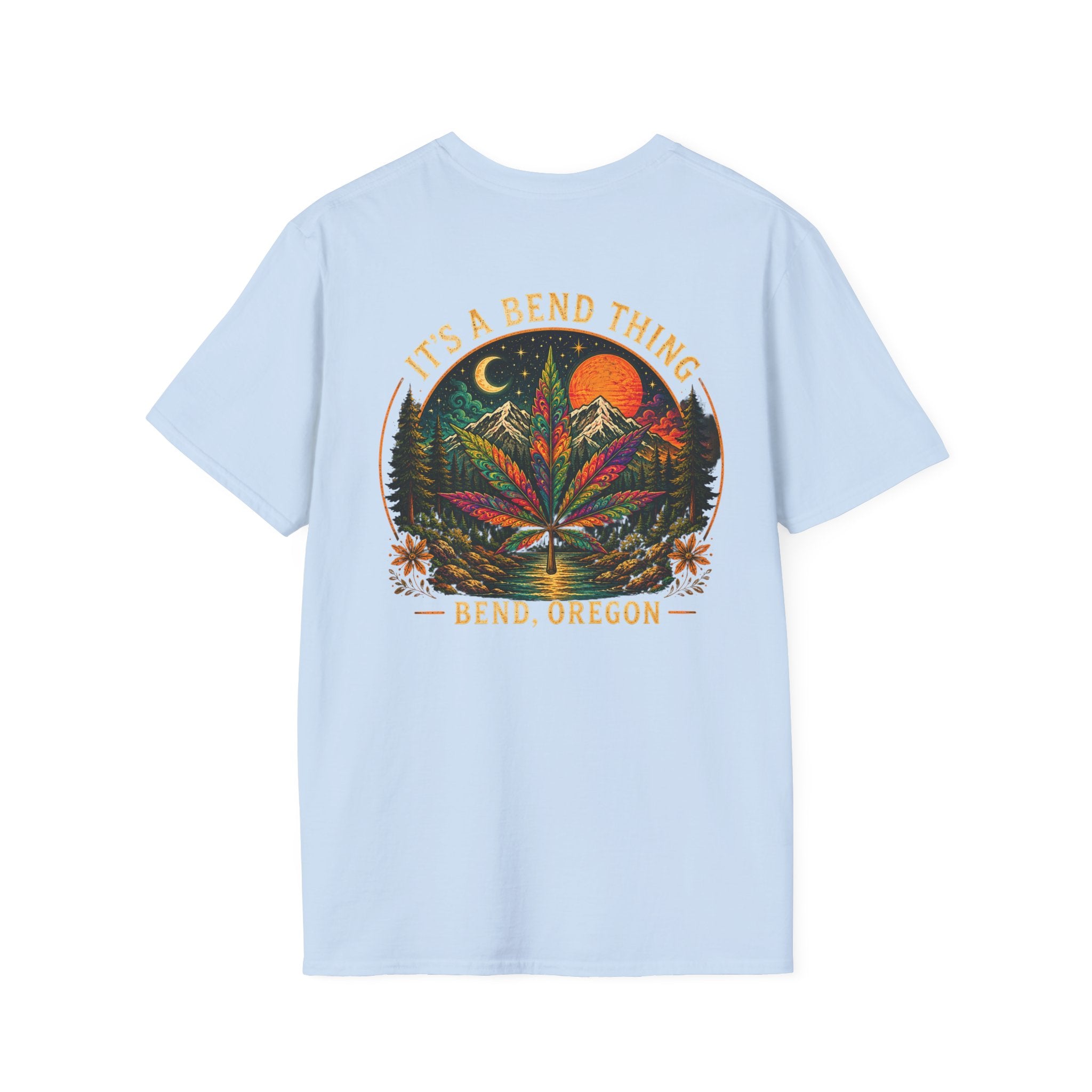 Vintage Sunset Cannabis Pocket T-Shirt