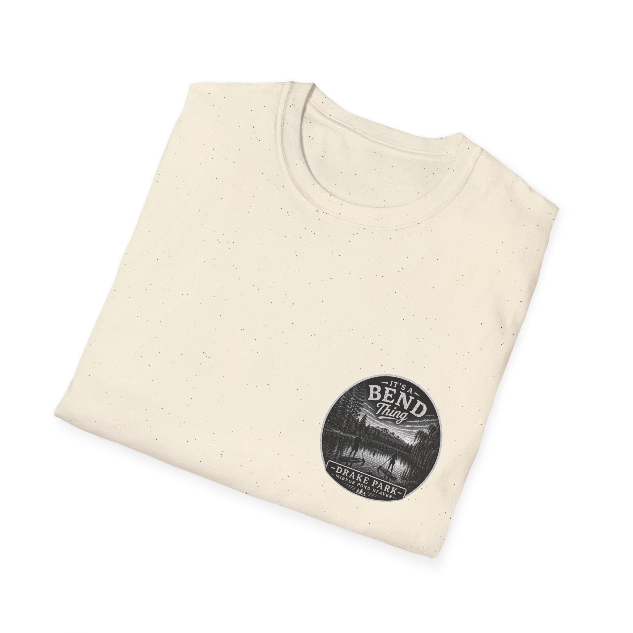 Bend, Oregon Drake Park T-Shirt — "It's a Bend Thing" Scenic Lake Tee