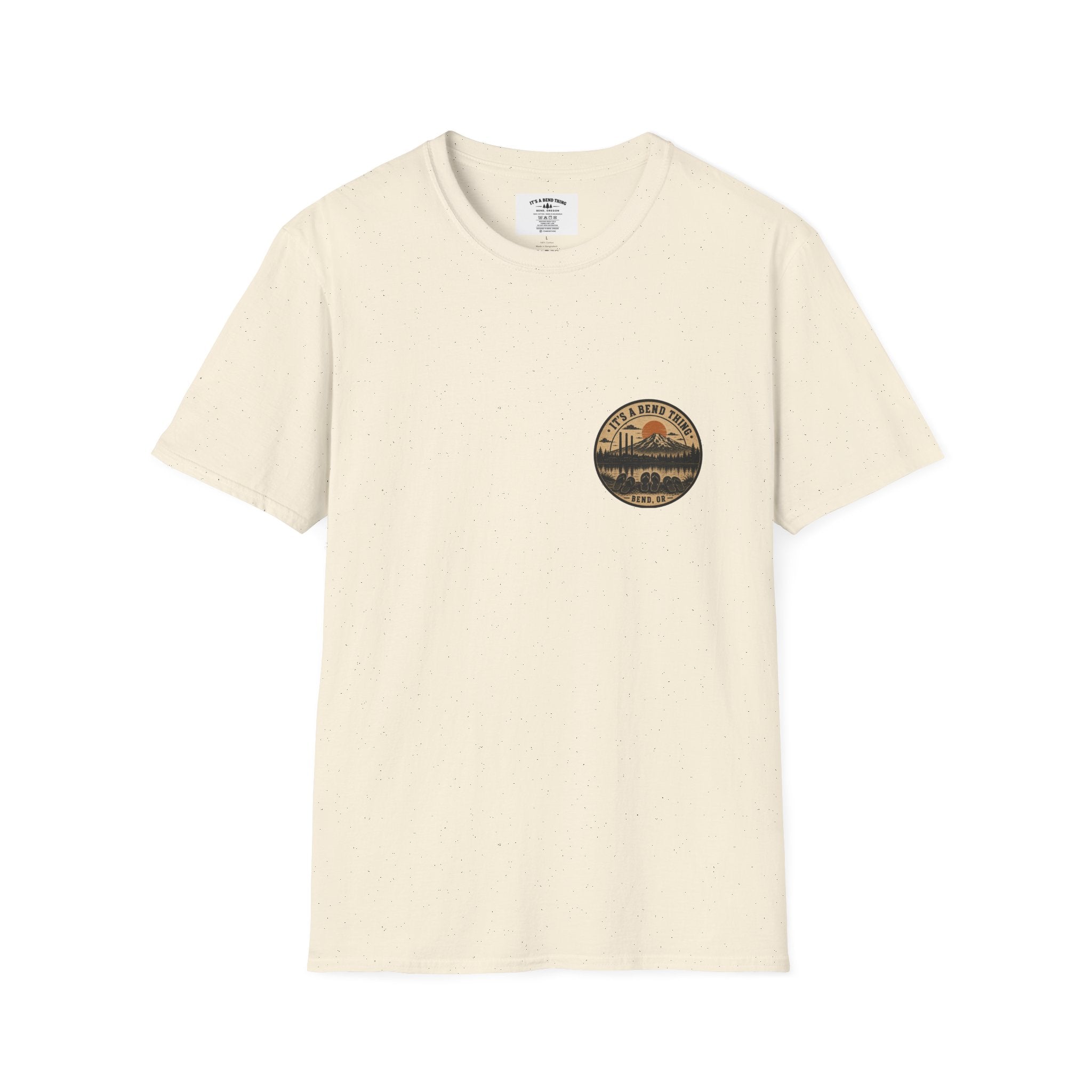 It's a Bend Thing Flip Flops — Bend OR Retro Sunset Mountain Tee