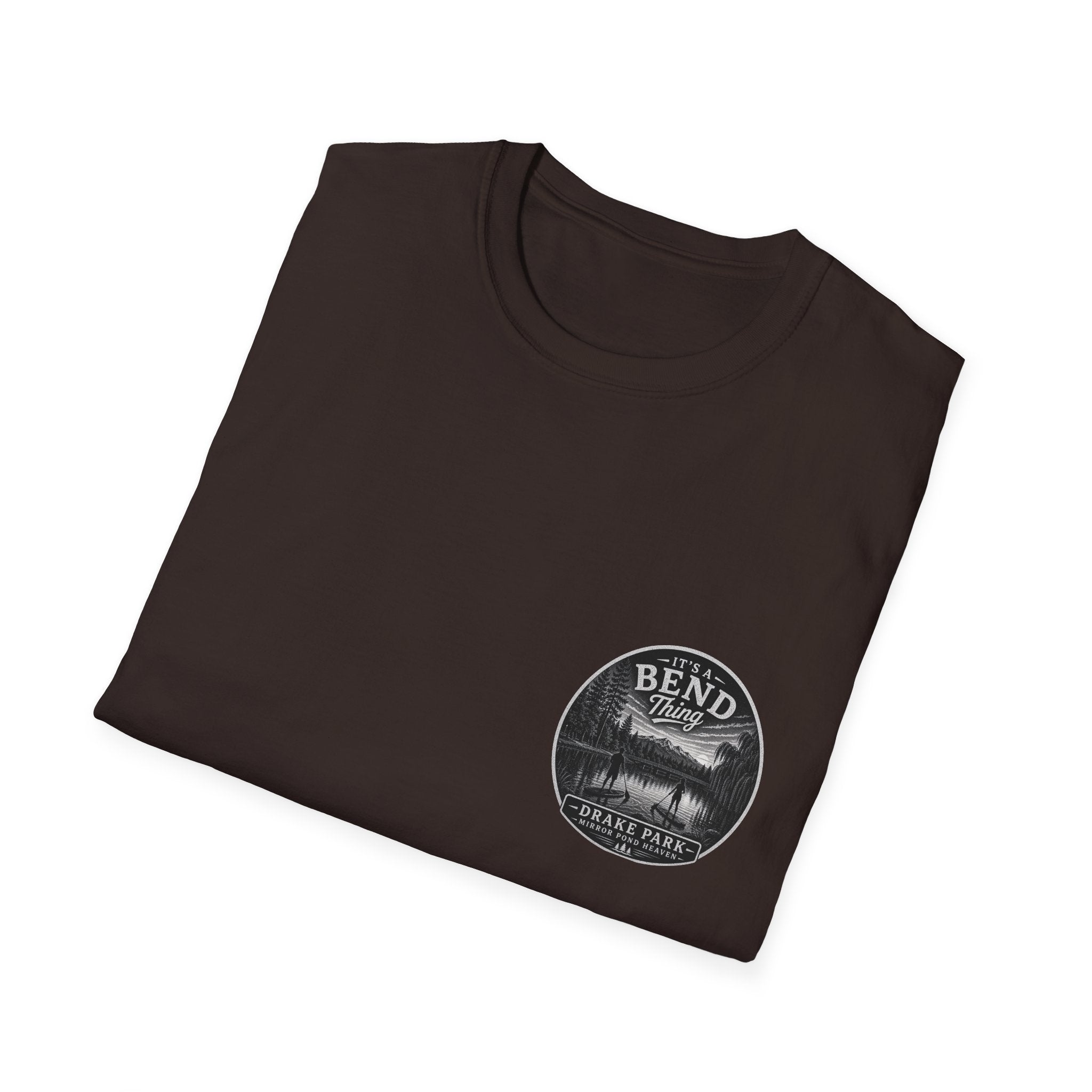 Bend, Oregon Drake Park T-Shirt — "It's a Bend Thing" Scenic Lake Tee