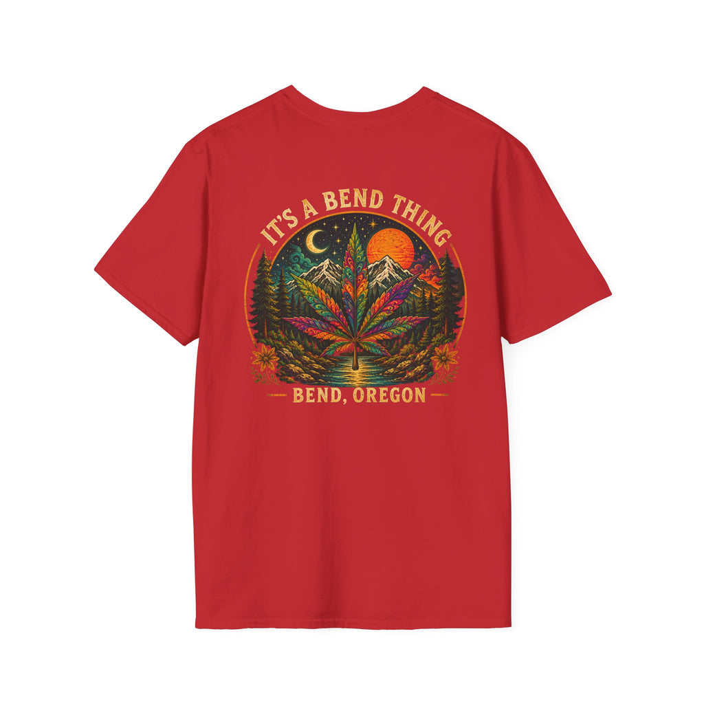 Vintage Sunset Cannabis Pocket T-Shirt