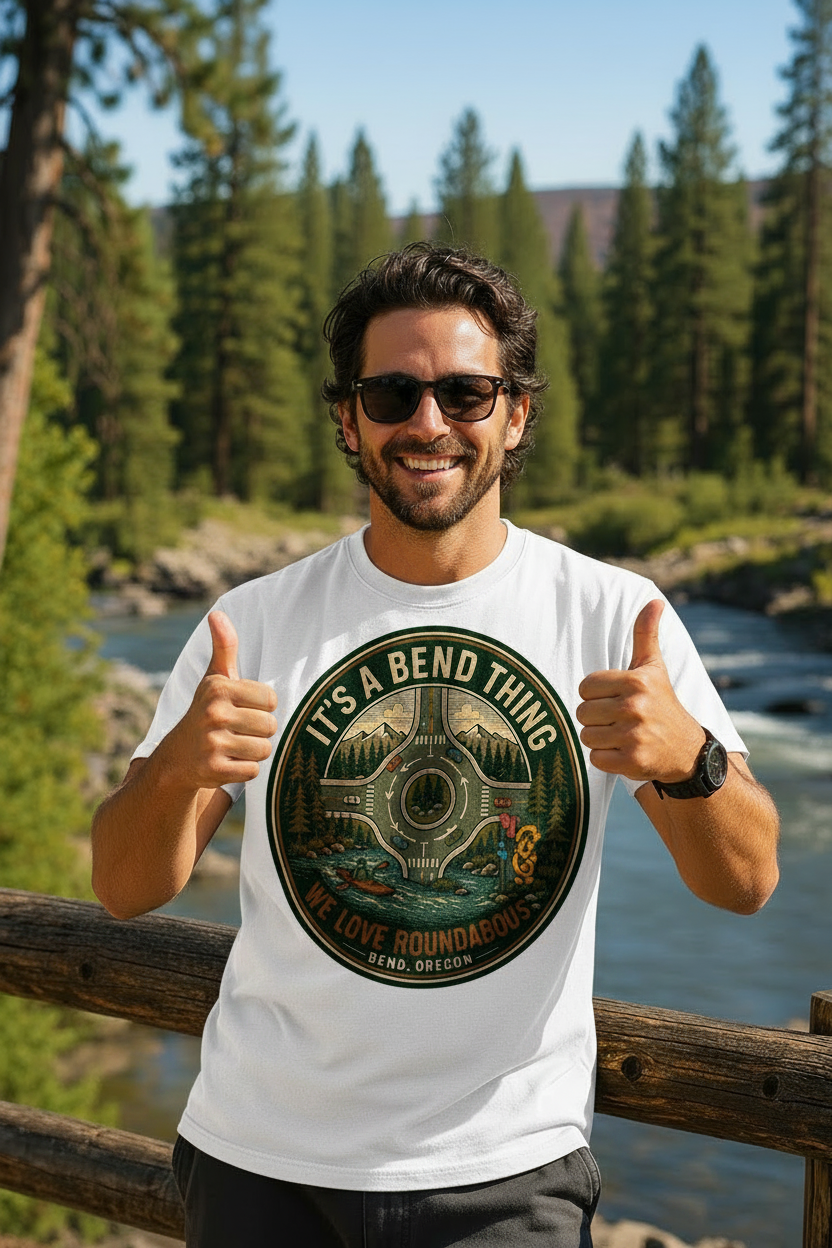 Atilt Sundra Garden — "It's a Bend Thing" Bend, Oregon Vintage Roundabout Tee