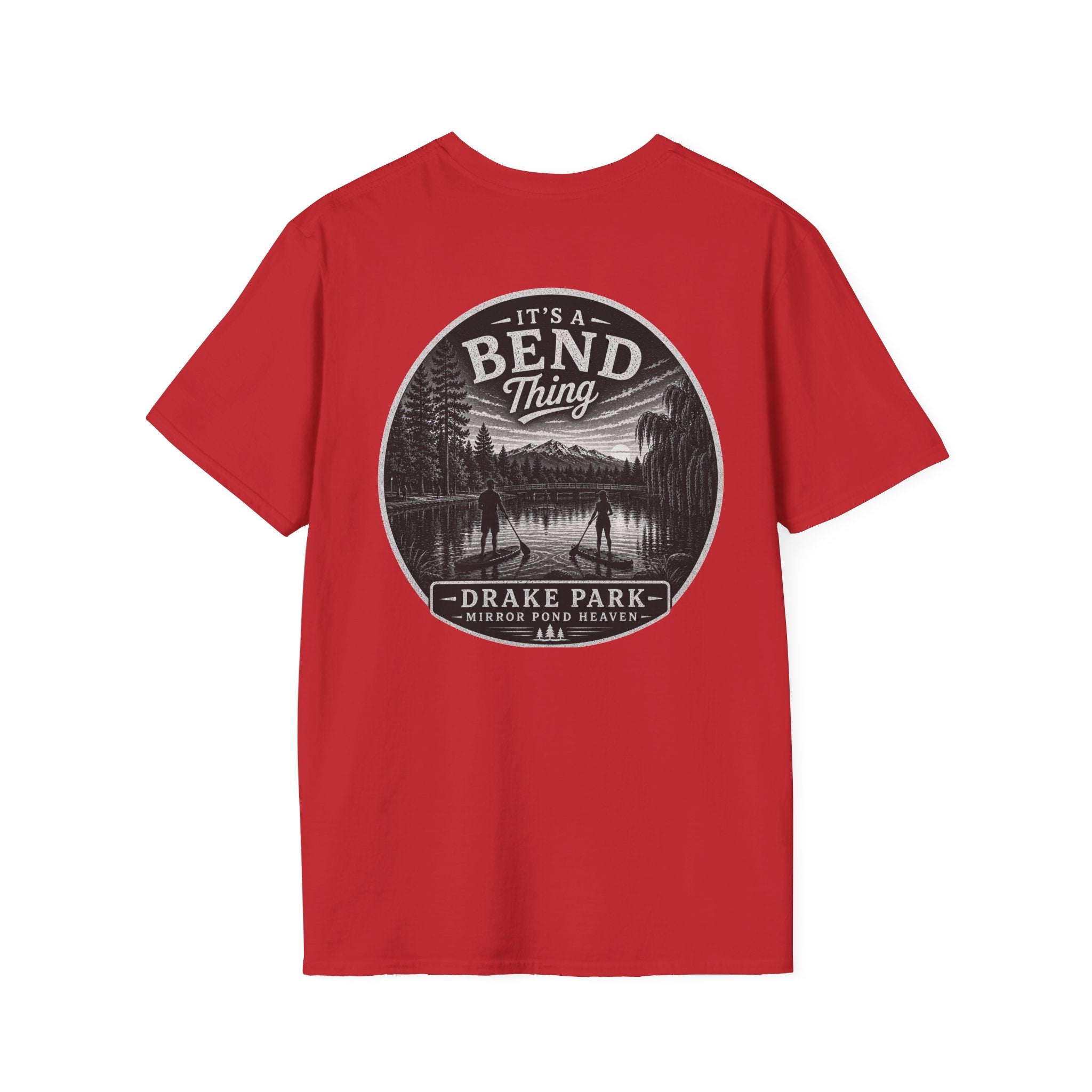 Bend, Oregon Drake Park T-Shirt — "It's a Bend Thing" Scenic Lake Tee
