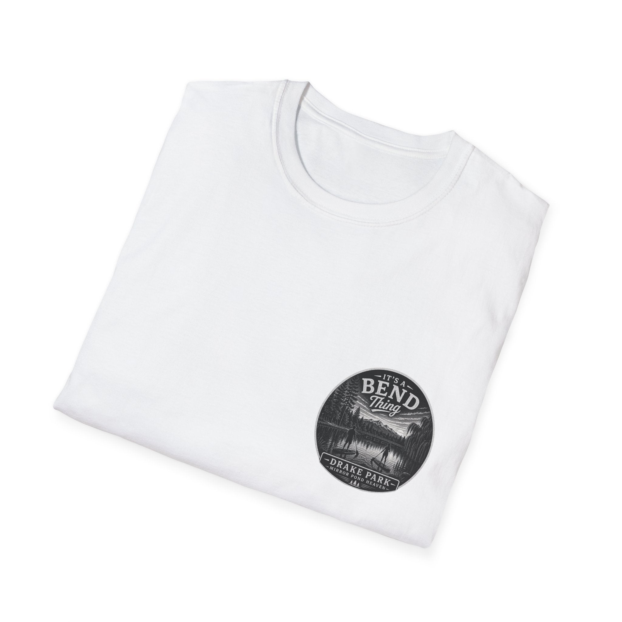 Bend, Oregon Drake Park T-Shirt — "It's a Bend Thing" Scenic Lake Tee