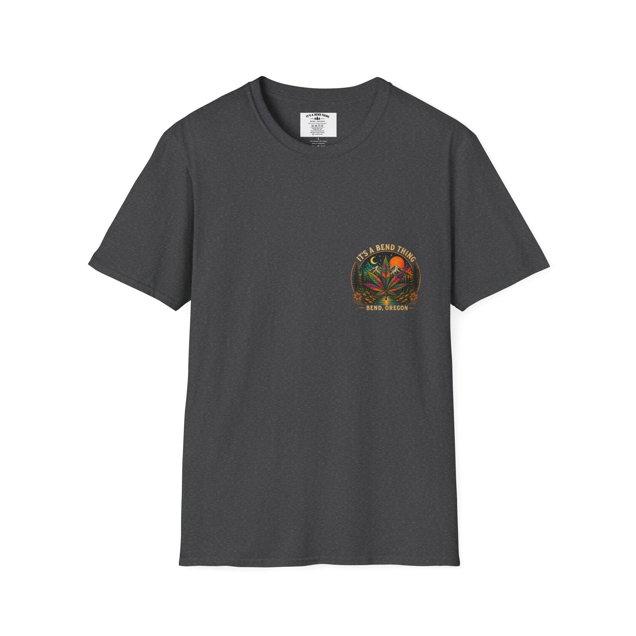 Vintage Sunset Cannabis Pocket T-Shirt