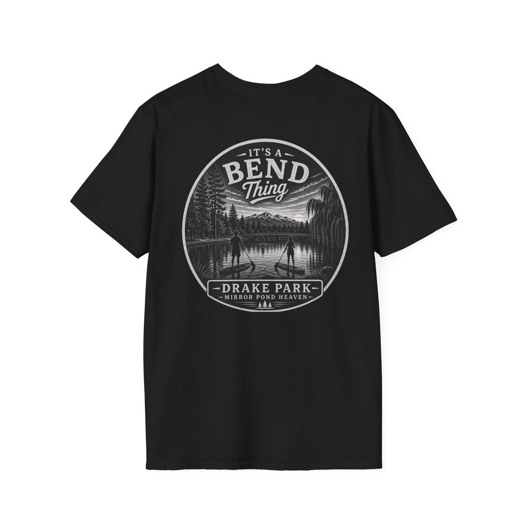 Bend, Oregon Drake Park T-Shirt — "It's a Bend Thing" Scenic Lake Tee