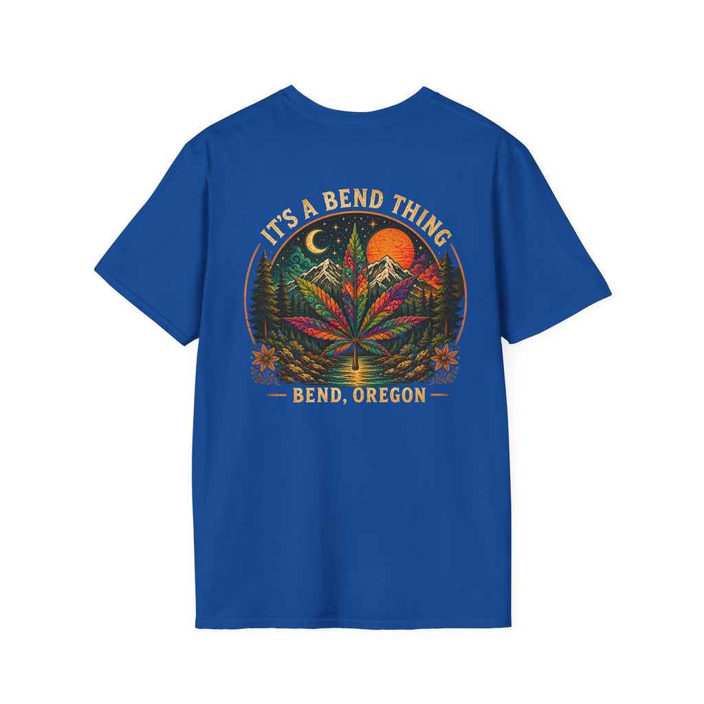 Vintage Sunset Cannabis Pocket T-Shirt