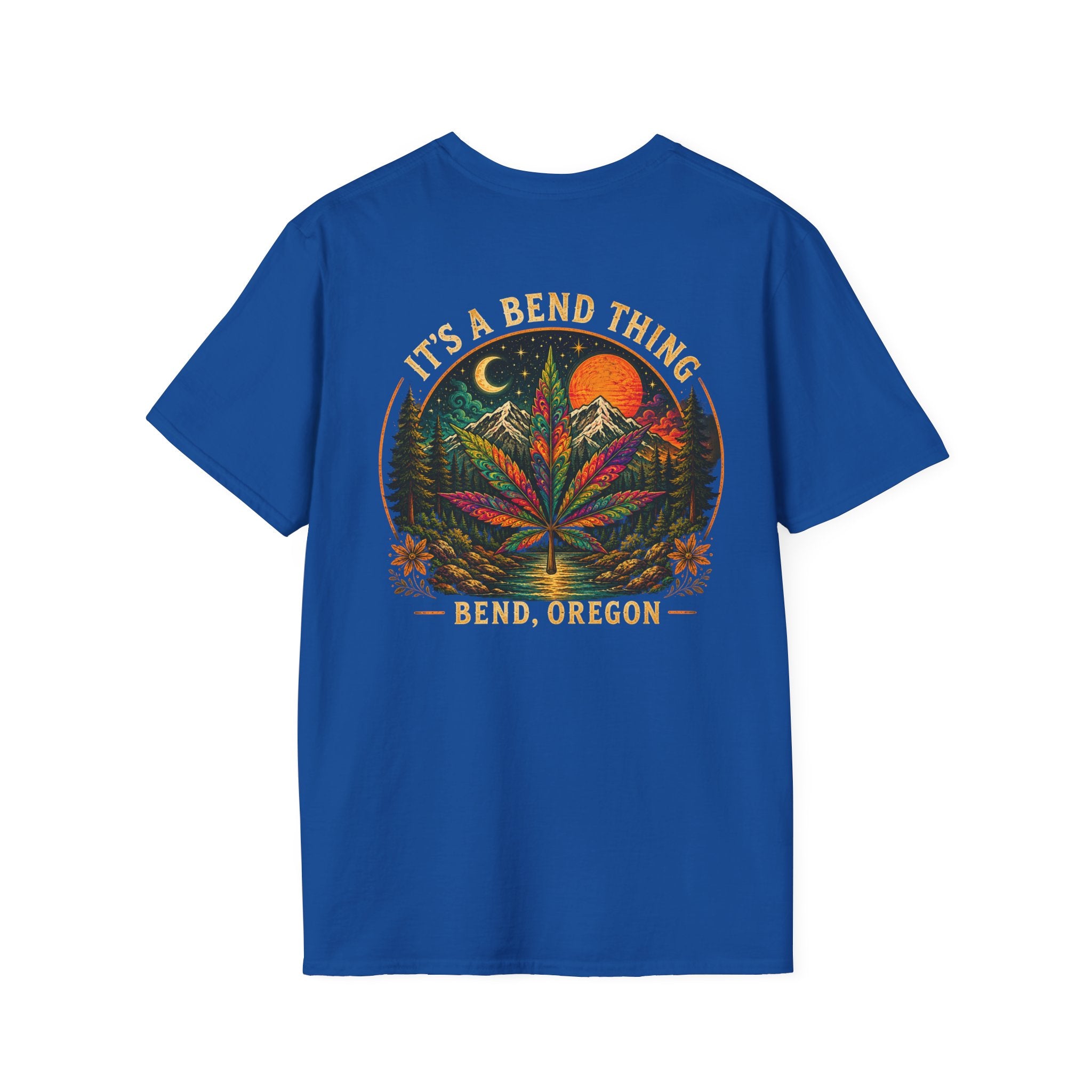 Vintage Sunset Cannabis Pocket T-Shirt