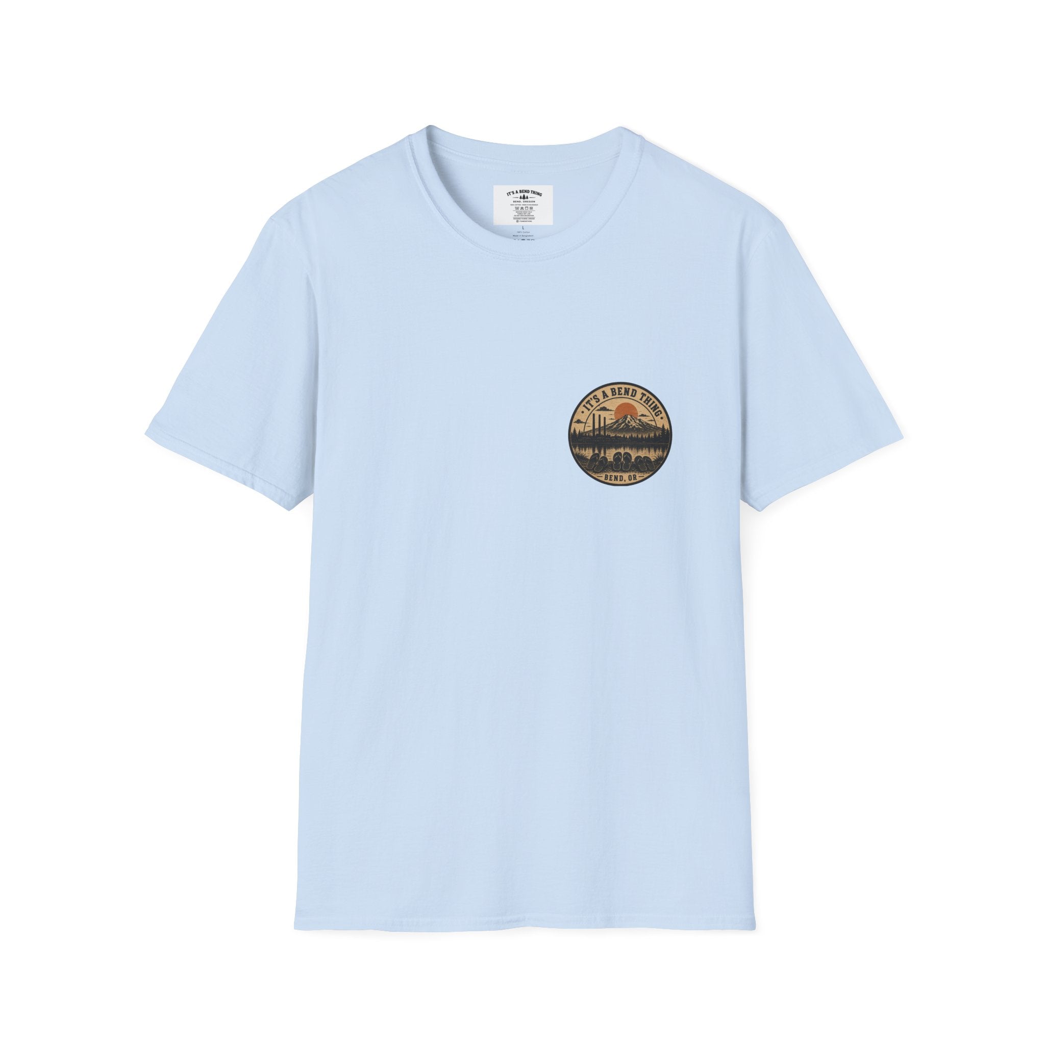 It's a Bend Thing Flip Flops — Bend OR Retro Sunset Mountain Tee