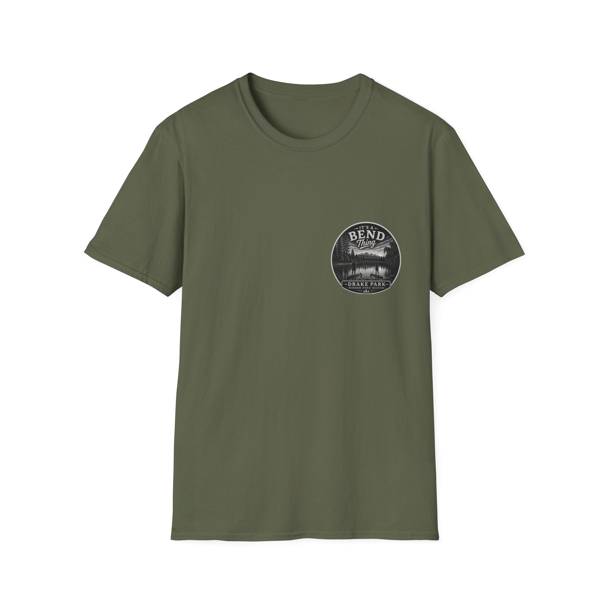 Bend, Oregon Drake Park T-Shirt — "It's a Bend Thing" Scenic Lake Tee