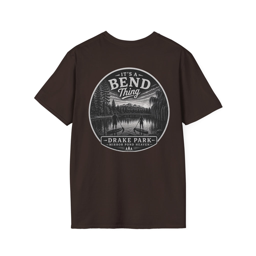 Bend, Oregon Drake Park T-Shirt — "It's a Bend Thing" Scenic Lake Tee