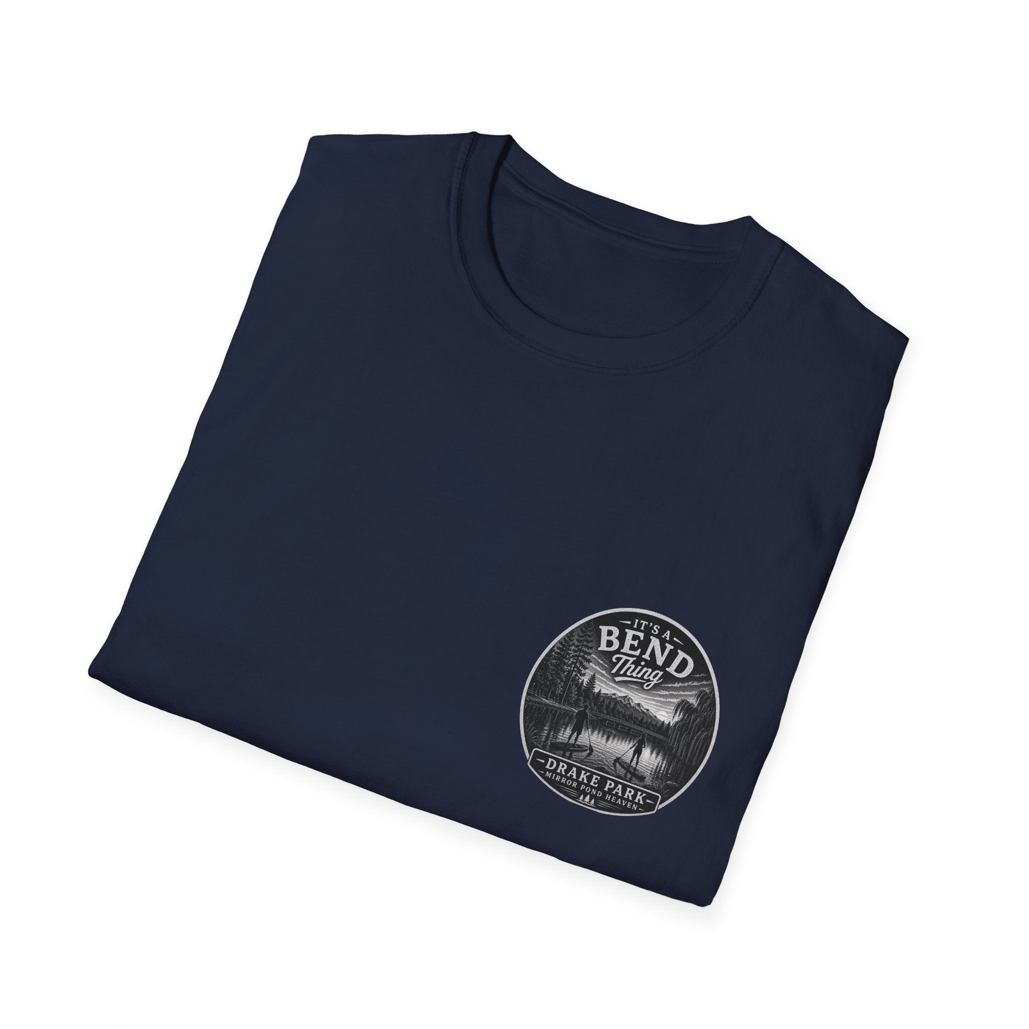 Bend, Oregon Drake Park T-Shirt — "It's a Bend Thing" Scenic Lake Tee