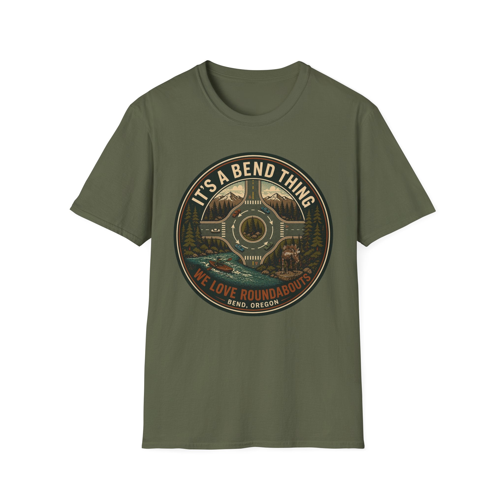 Bueno Homage to the Buckaroo — "It's a Bend Thing" Bend, Oregon Retro Graphic Tee