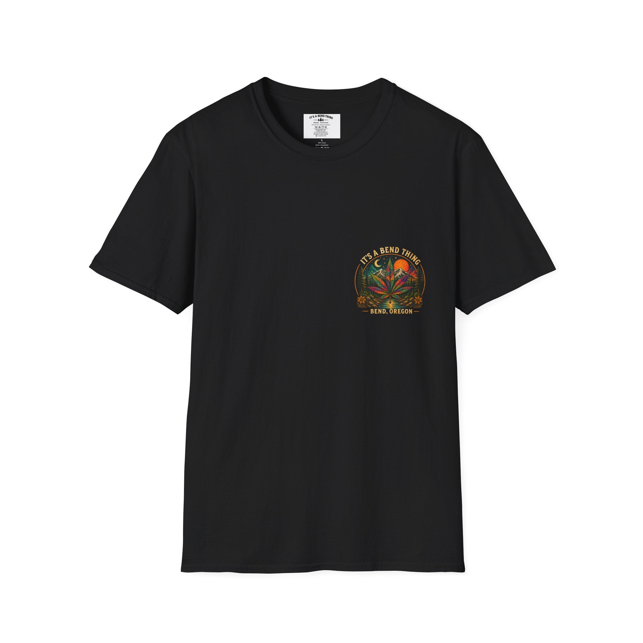 Vintage Sunset Cannabis Pocket T-Shirt