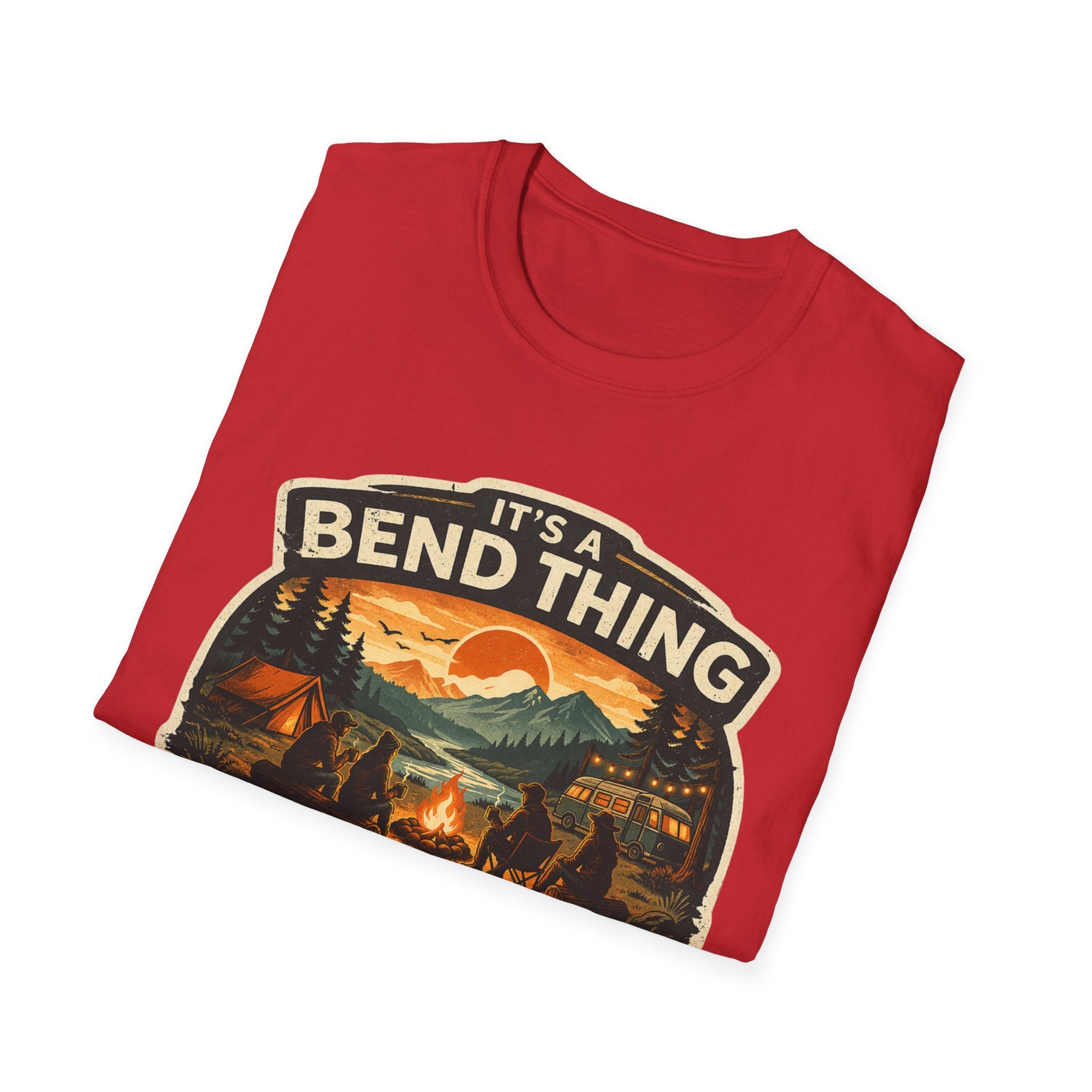 Oregon Camping T-Shirt — "It’s a Bend Thing, Good Vibes Only" Vintage Outdoors Tee
