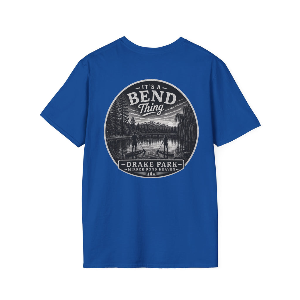 Bend, Oregon Drake Park T-Shirt — "It's a Bend Thing" Scenic Lake Tee