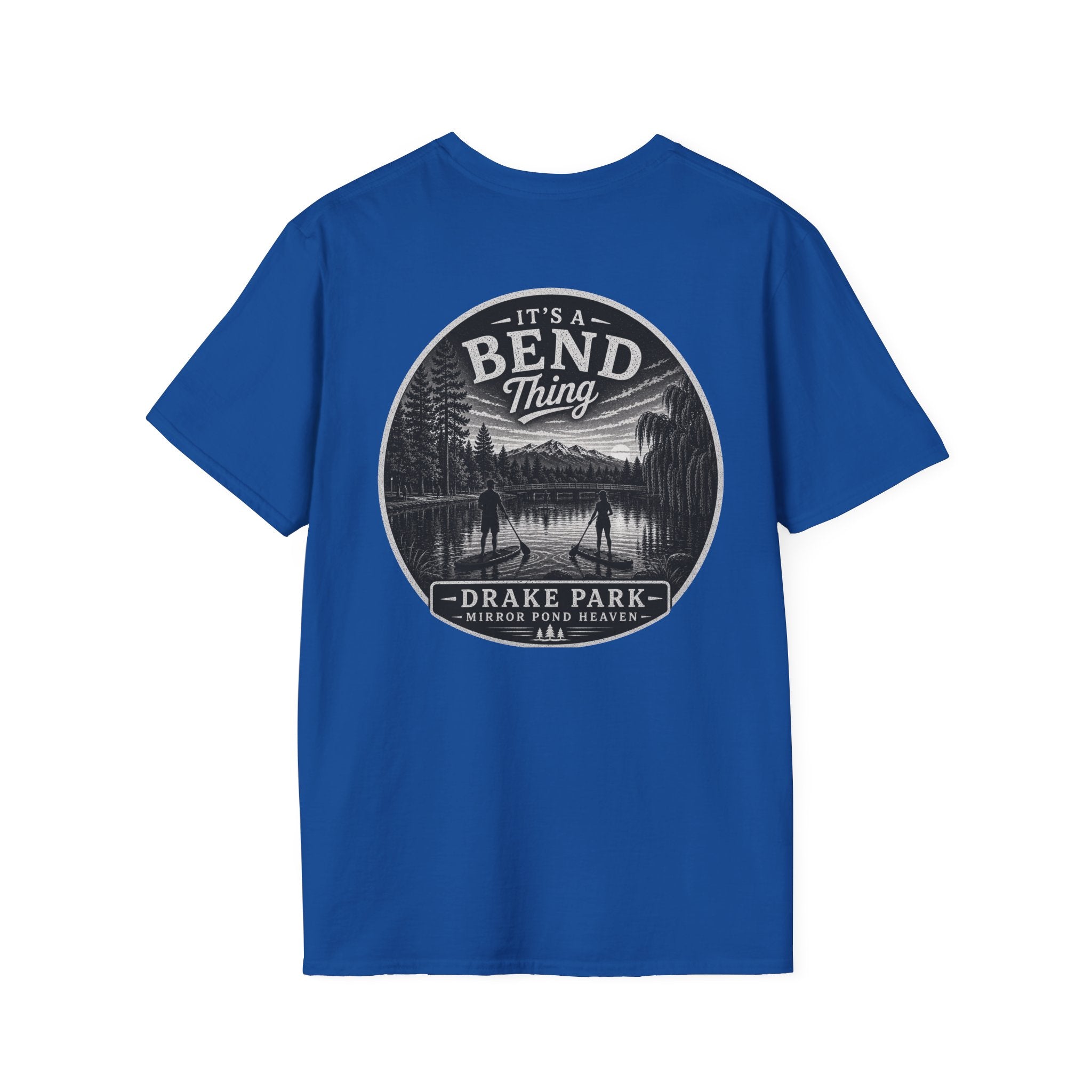 Bend, Oregon Drake Park T-Shirt — "It's a Bend Thing" Scenic Lake Tee