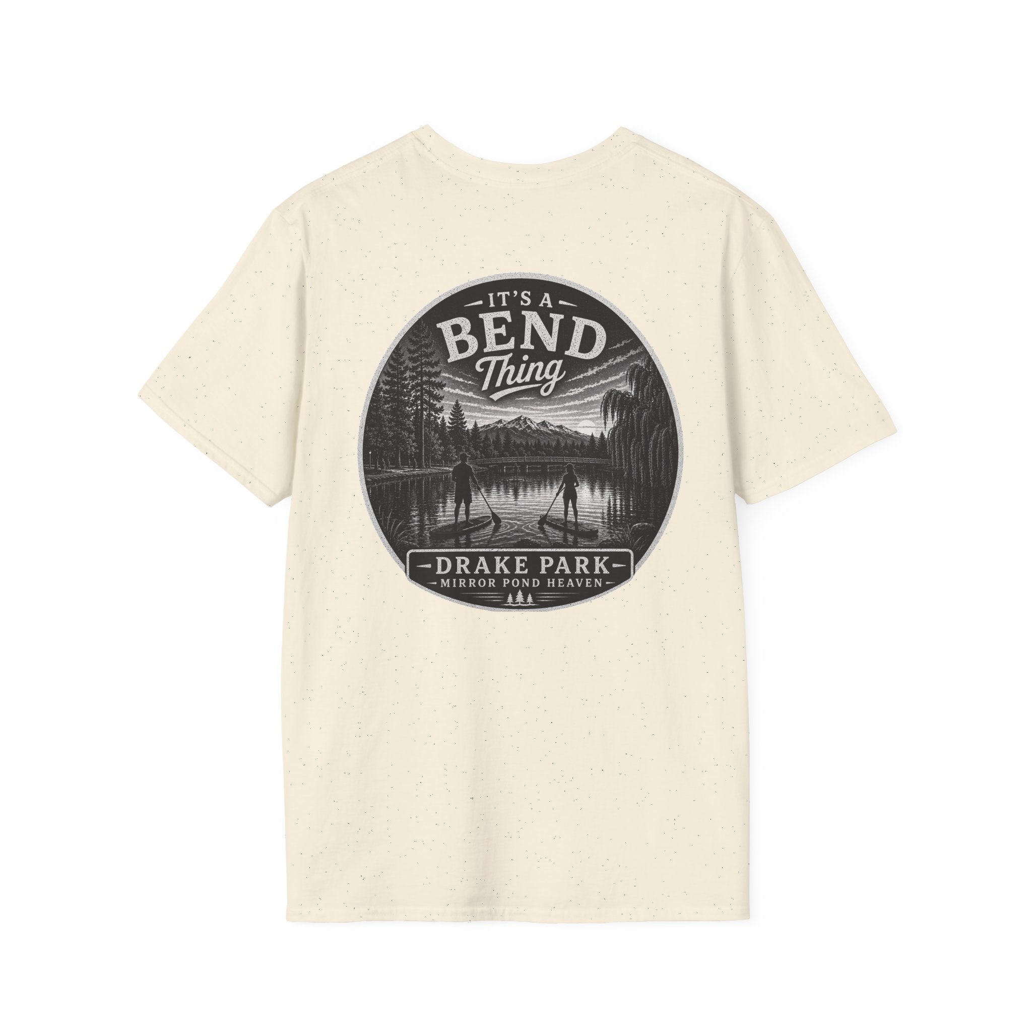Bend, Oregon Drake Park T-Shirt — "It's a Bend Thing" Scenic Lake Tee
