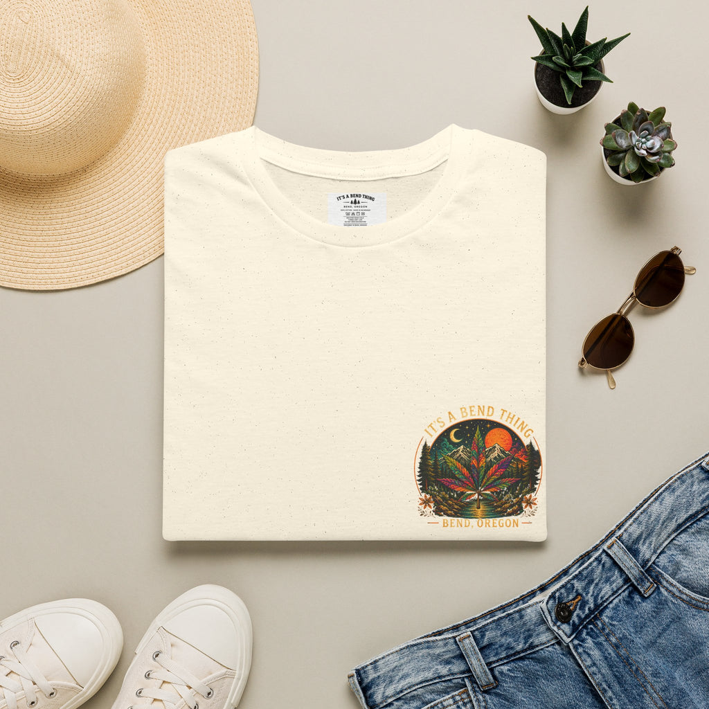Vintage Sunset Cannabis Pocket T-Shirt