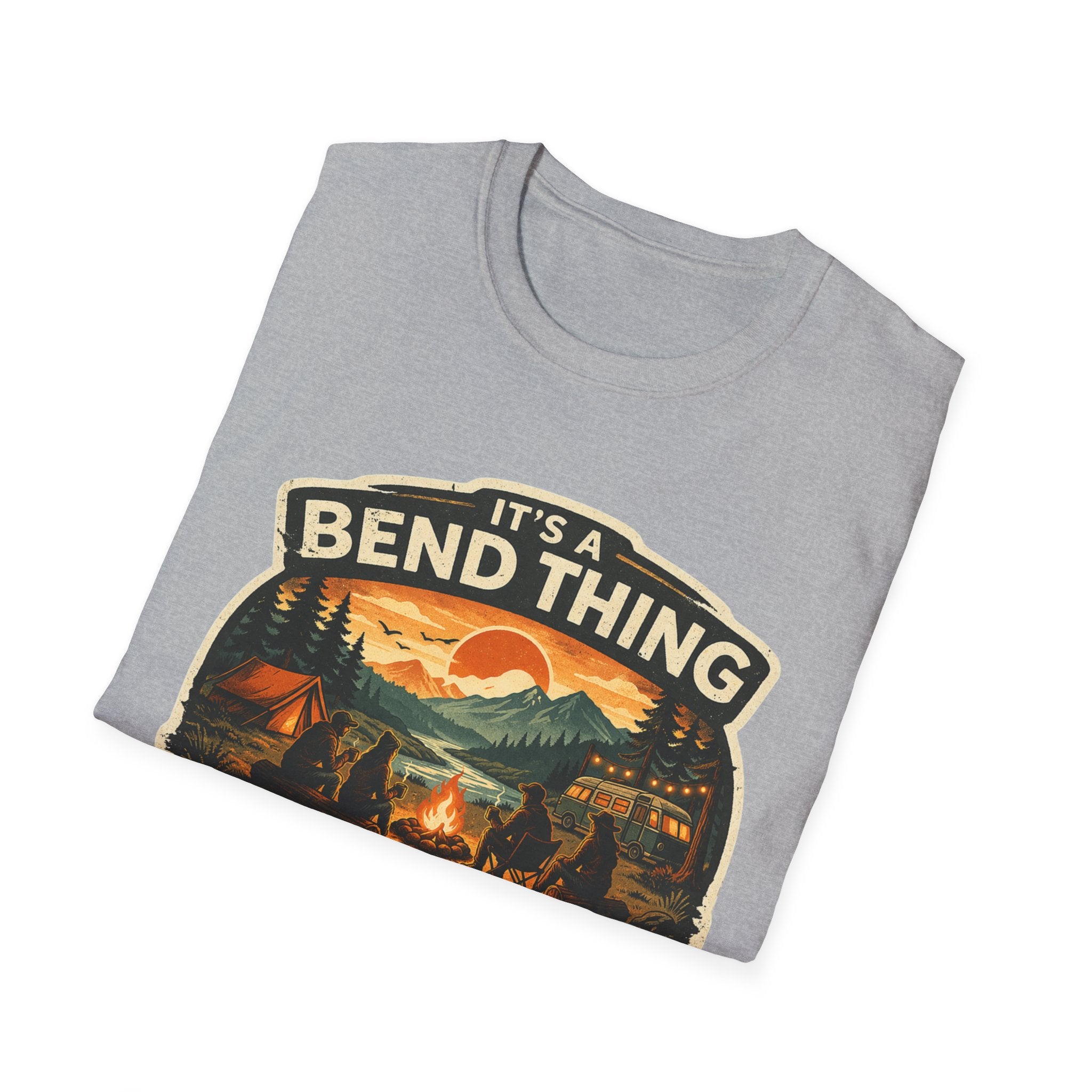 Oregon Camping T-Shirt — "It’s a Bend Thing, Good Vibes Only" Vintage Outdoors Tee