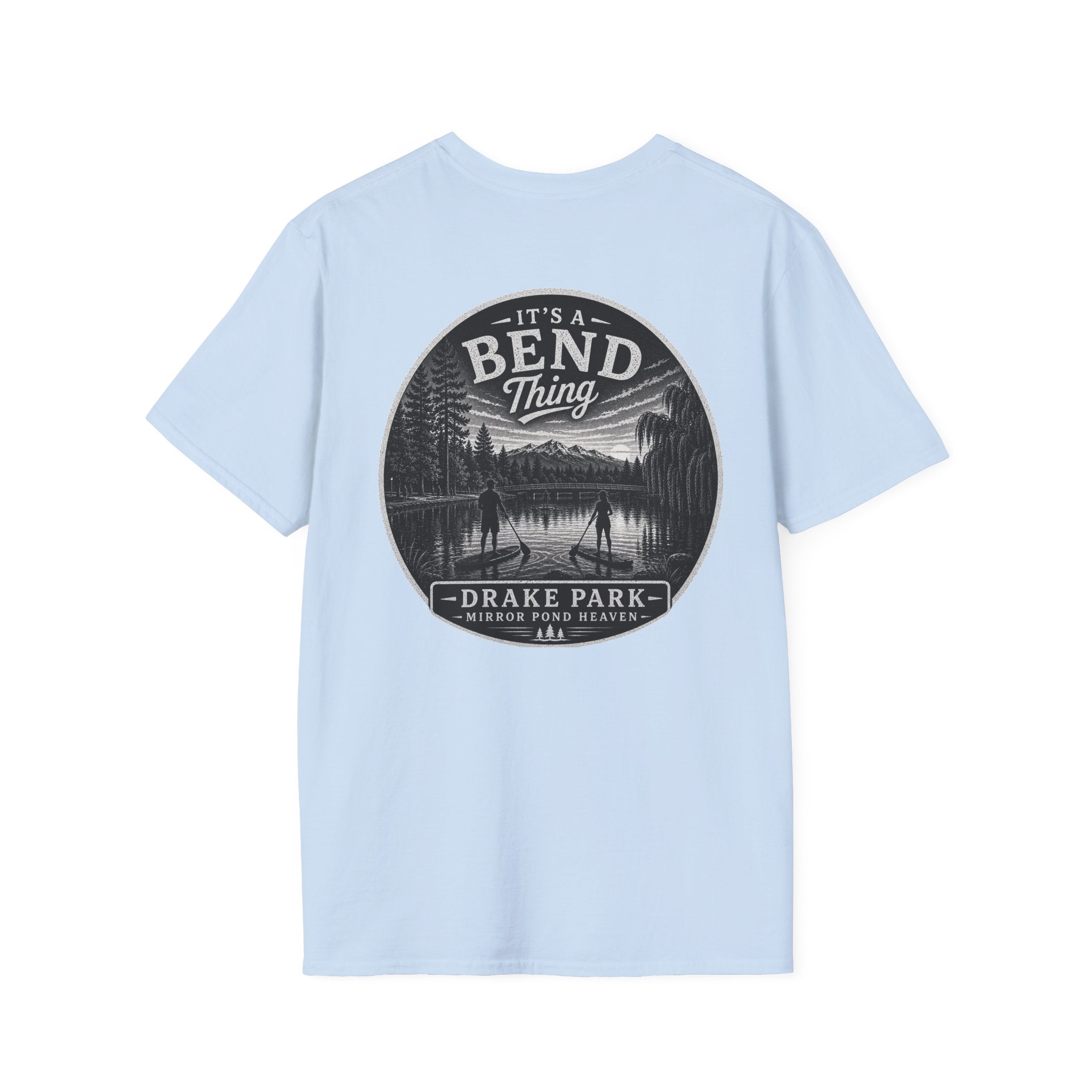 Bend, Oregon Drake Park T-Shirt — "It's a Bend Thing" Scenic Lake Tee