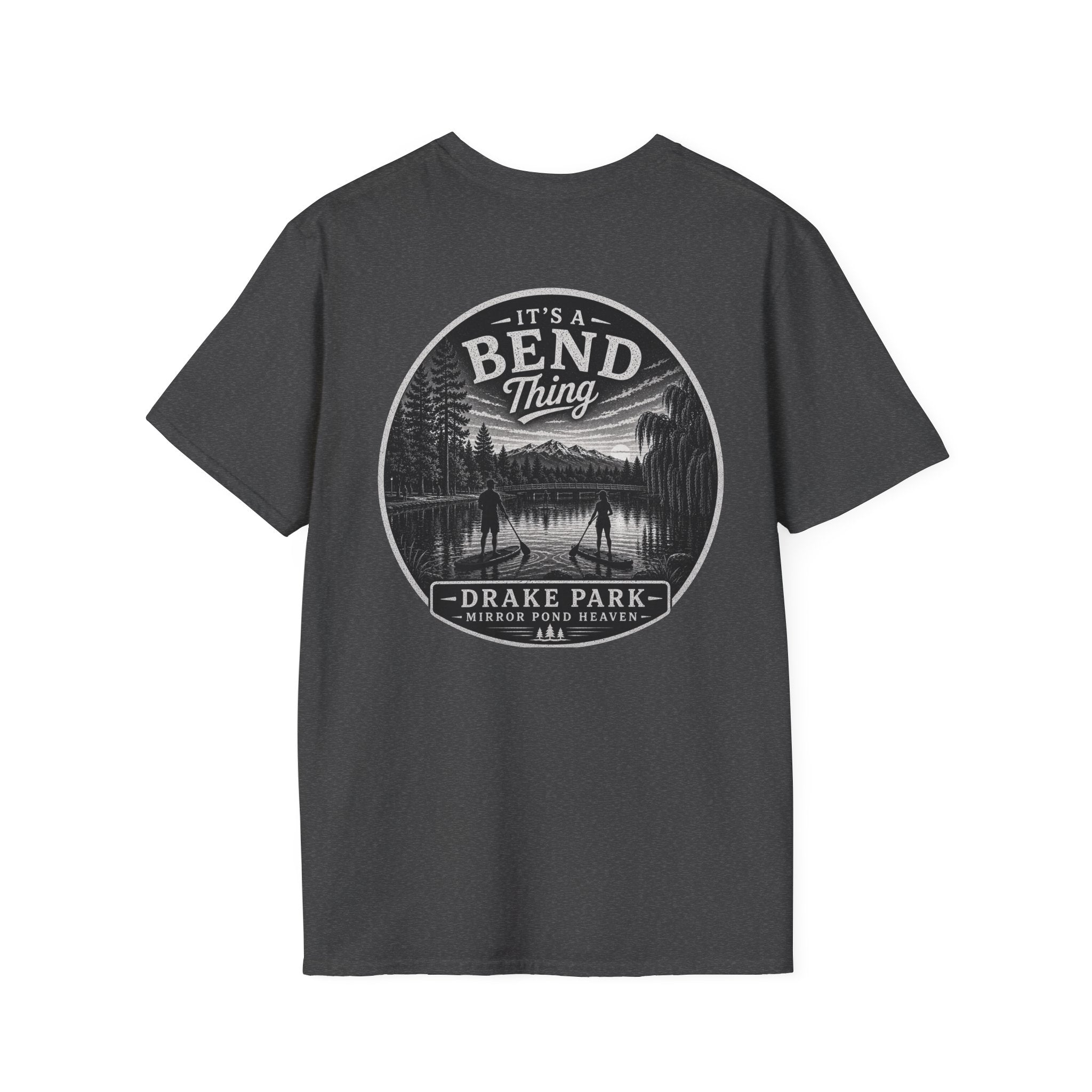 Bend, Oregon Drake Park T-Shirt — "It's a Bend Thing" Scenic Lake Tee