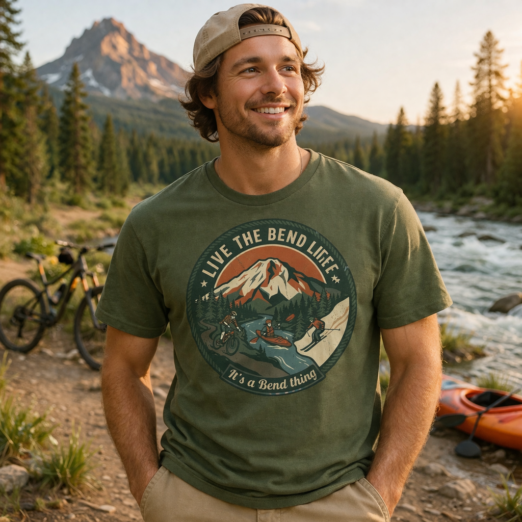 Bend Mountain Sunset Tee