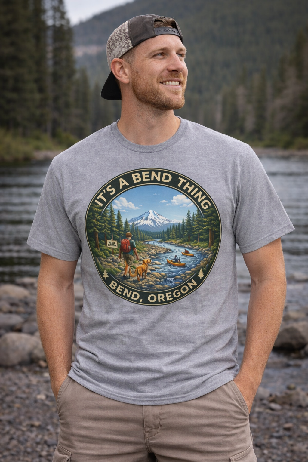 Bend Mountain Sunset Tee
