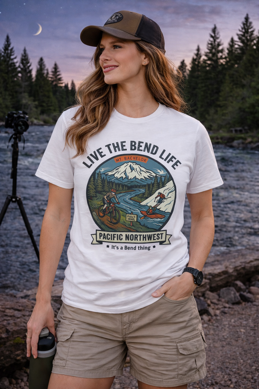 Bend Mountain Sunset Tee