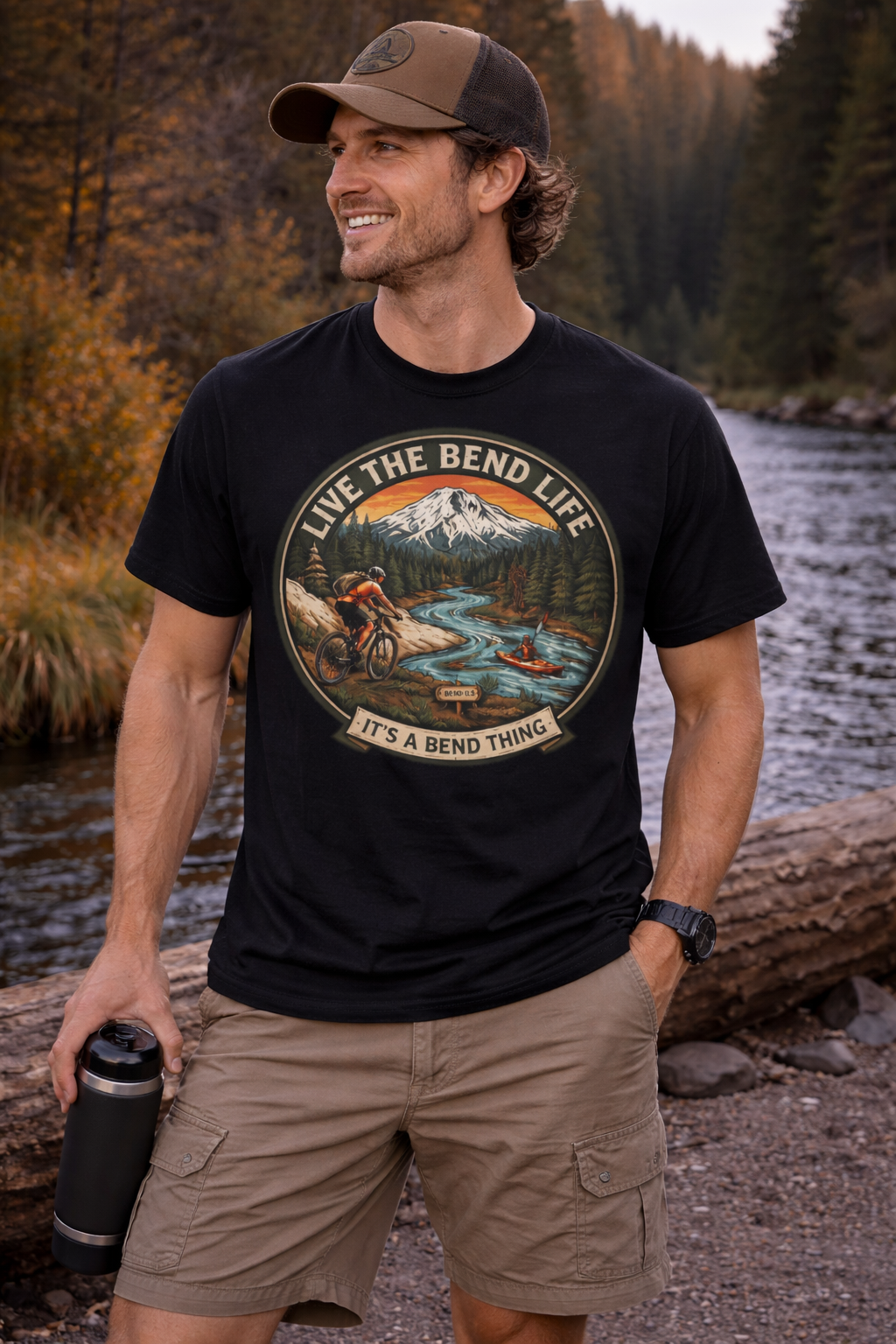Bend Mountain Sunset Tee