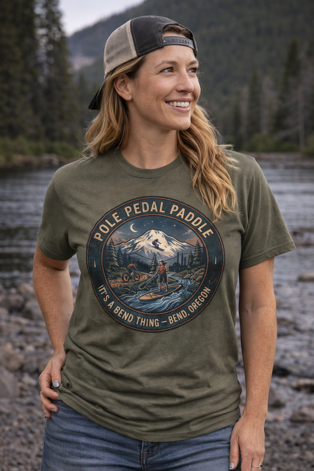 Bend Mountain Sunset Tee