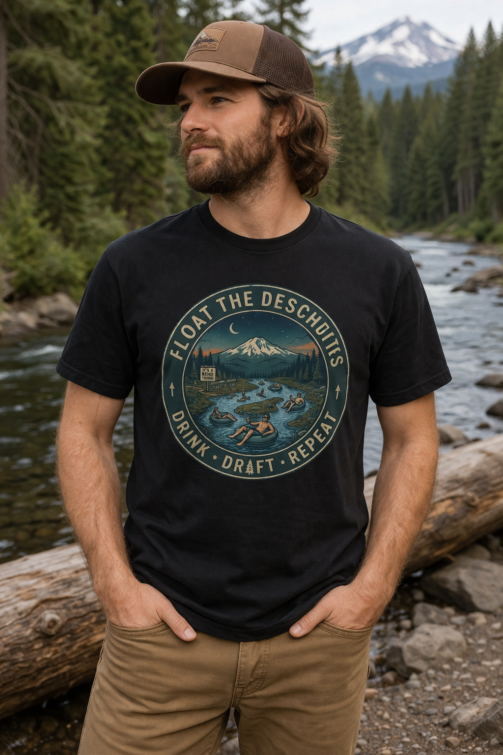 Bend Mountain Sunset Tee