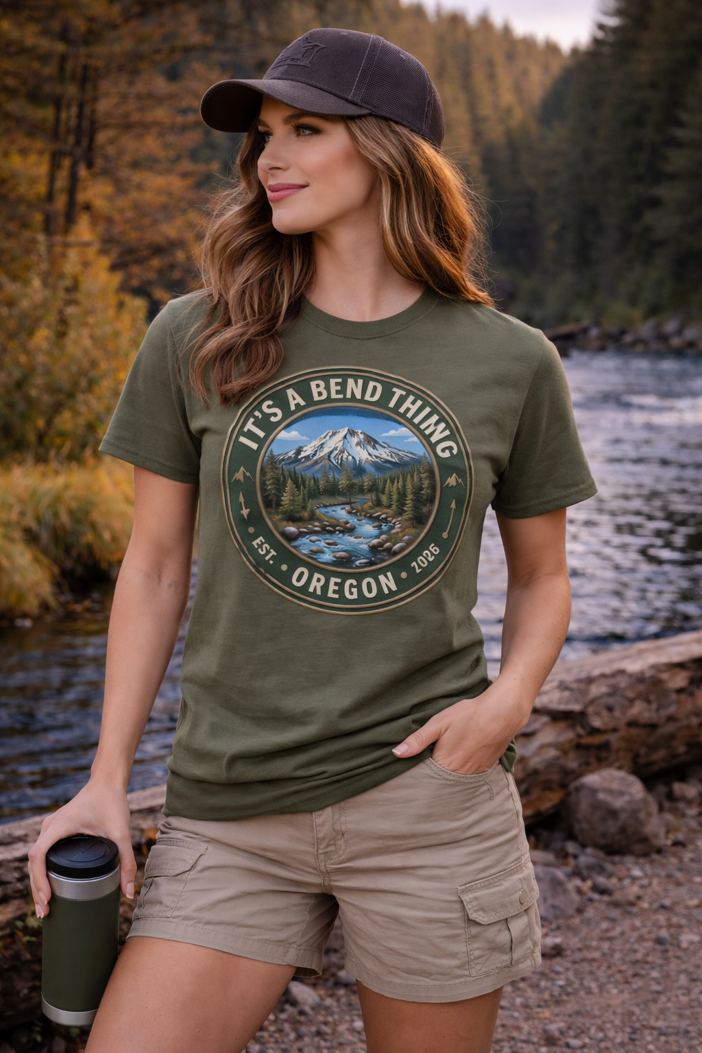 Bend Mountain Sunset Tee